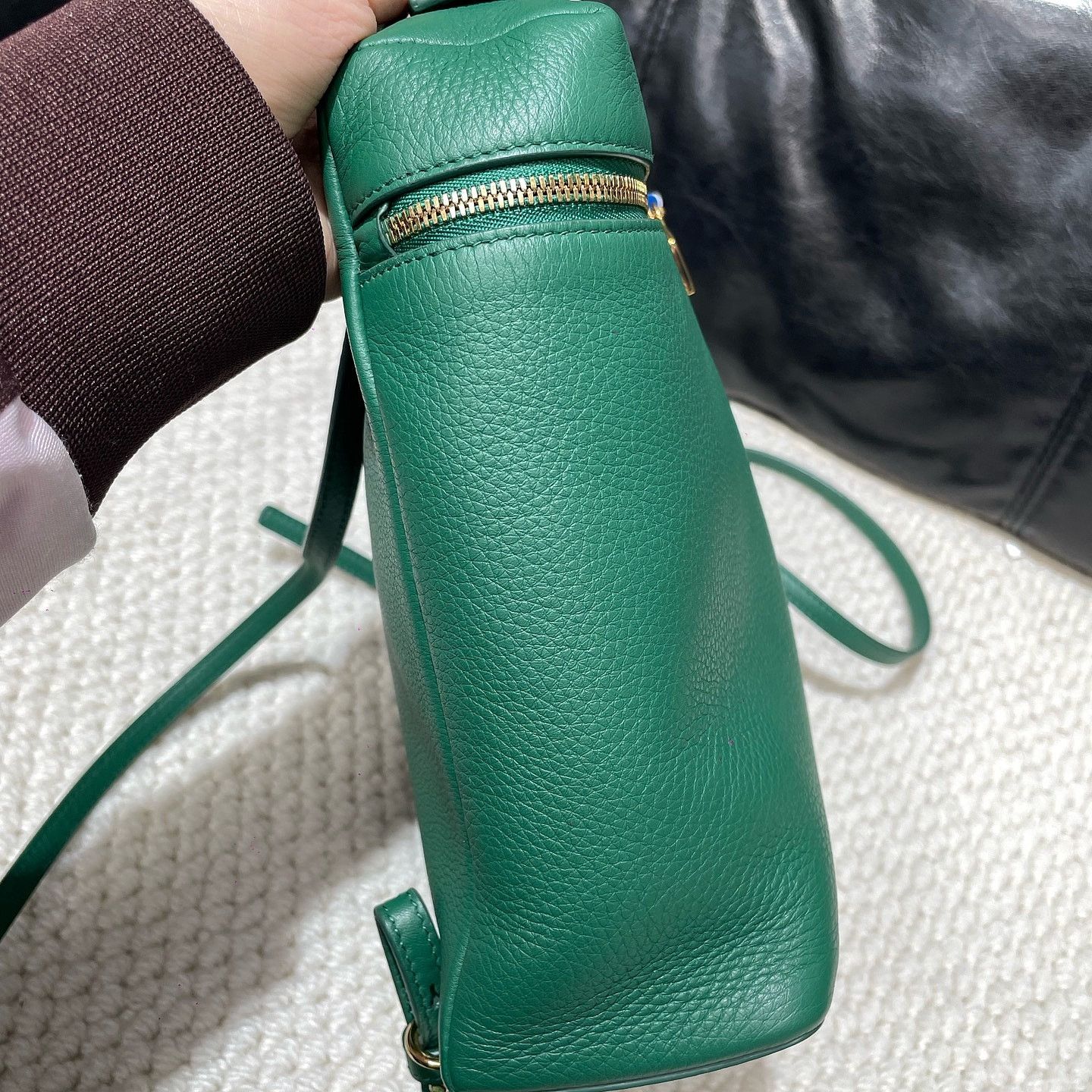Loro Piana Loro Piana Extra Pocket L23.5 Leather Handle Bag Green Size ONE SIZE - 13 Thumbnail