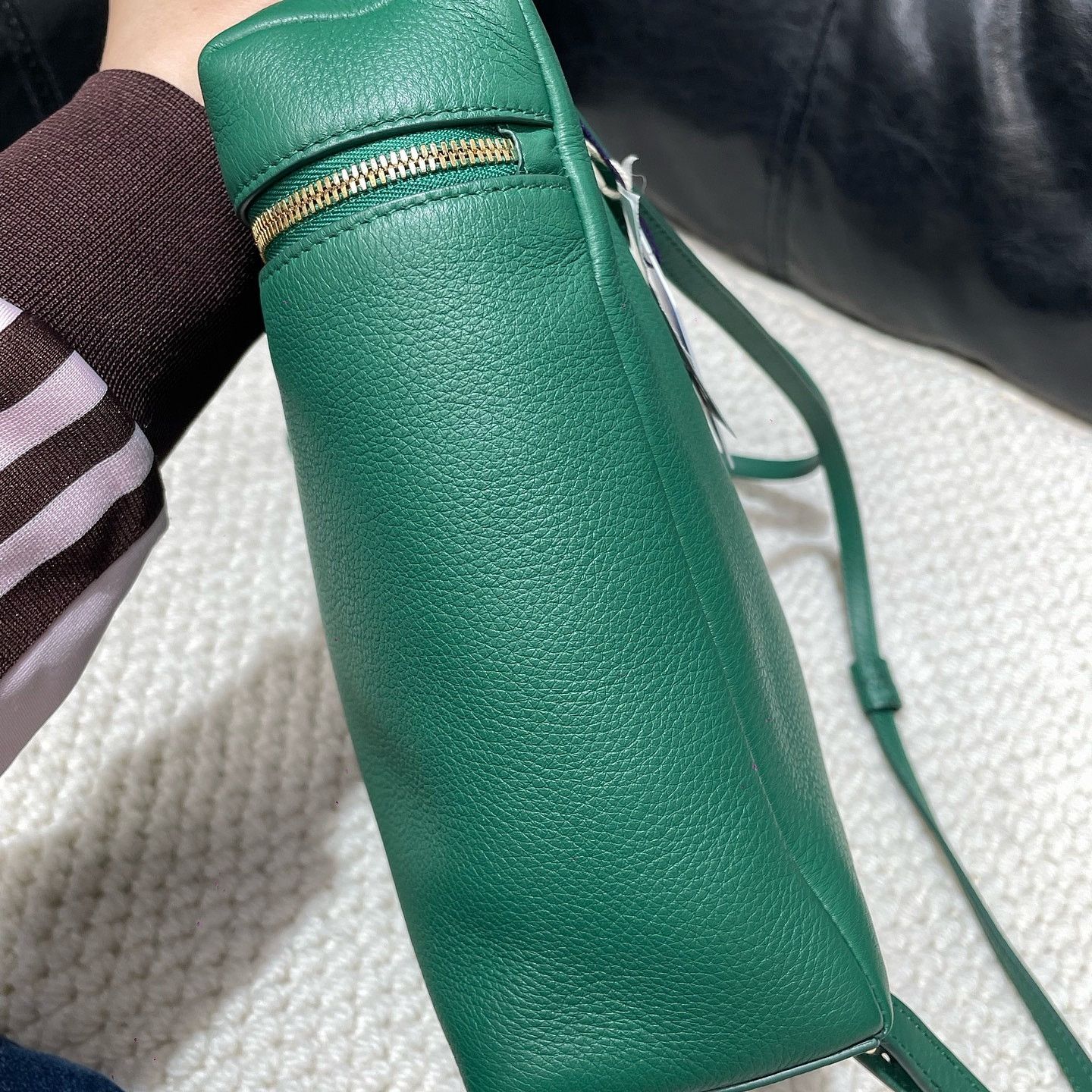 Loro Piana Loro Piana Extra Pocket L23.5 Leather Handle Bag Green Size ONE SIZE - 11 Thumbnail