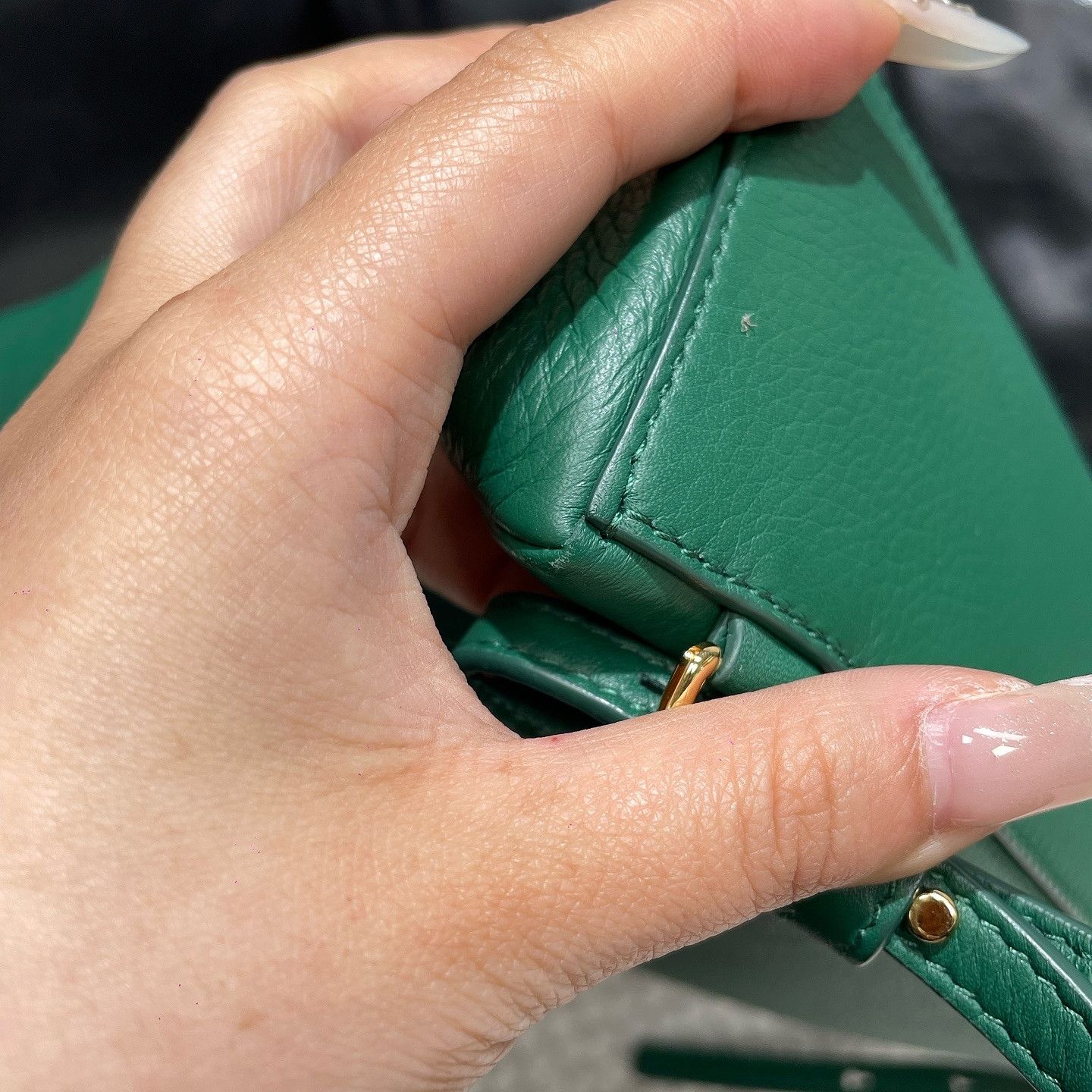 Loro Piana Loro Piana Extra Pocket L23.5 Leather Handle Bag Green Size ONE SIZE - 16 Thumbnail