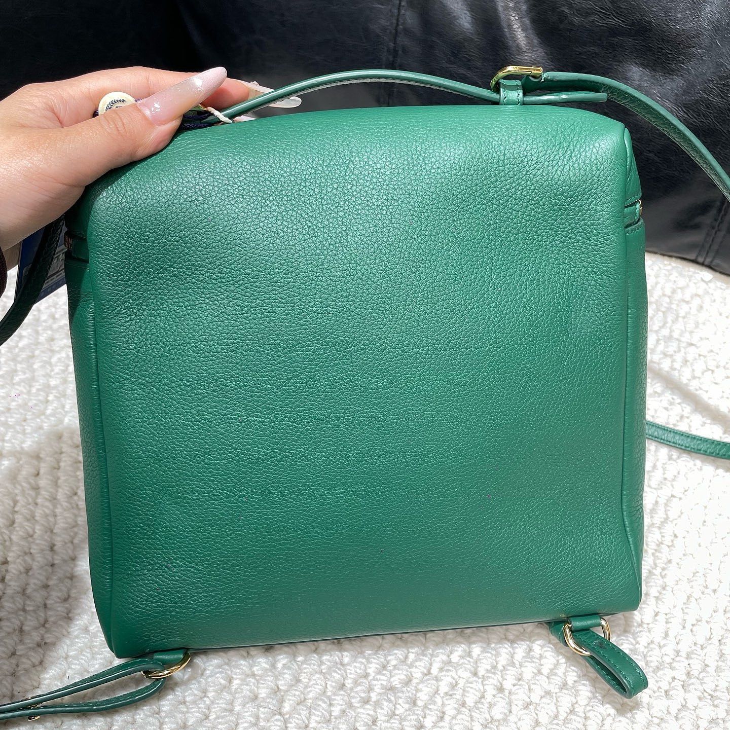 Loro Piana Loro Piana Extra Pocket L23.5 Leather Handle Bag Green Size ONE SIZE - 12 Thumbnail