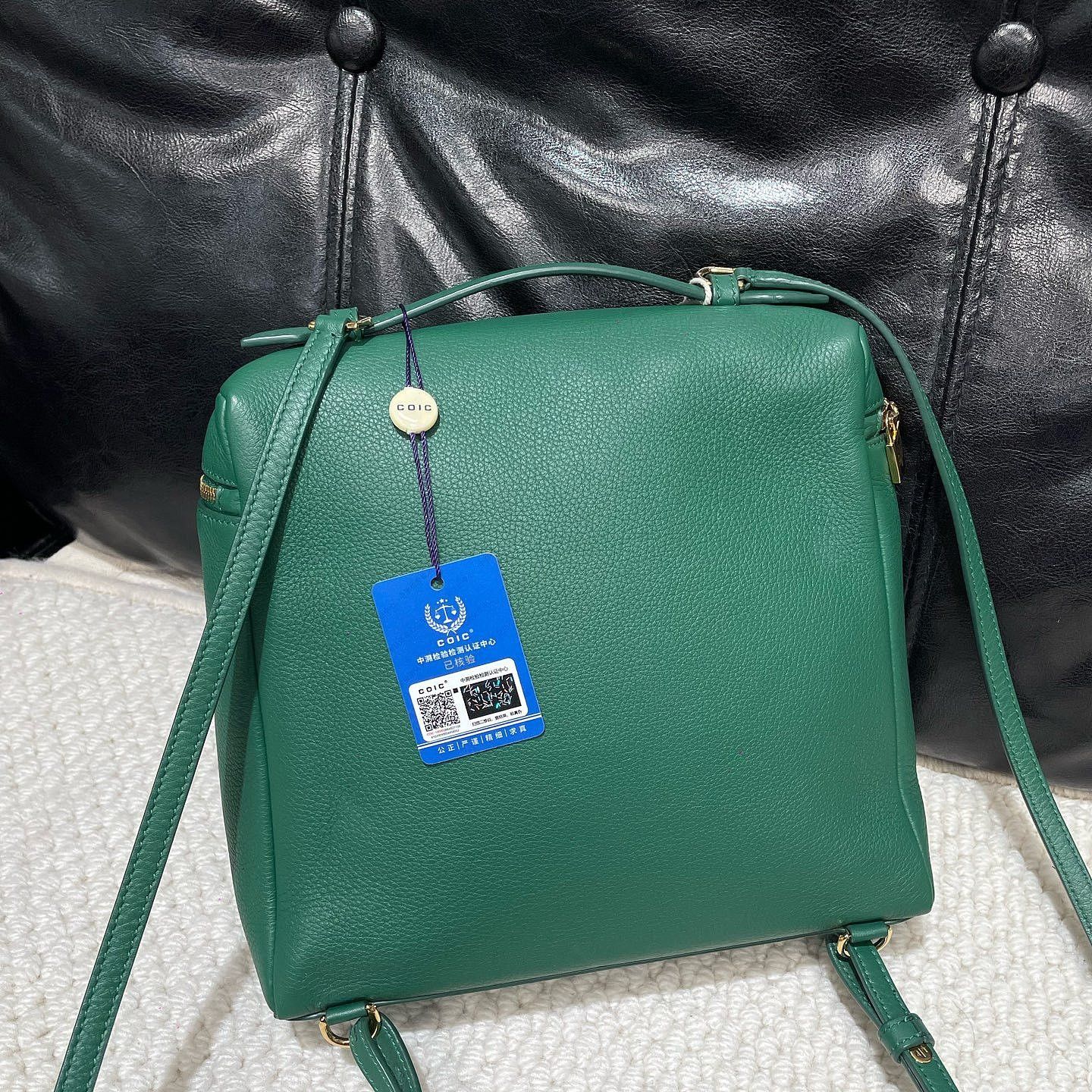 Loro Piana Loro Piana Extra Pocket L23.5 Leather Handle Bag Green Size ONE SIZE - 3 Thumbnail