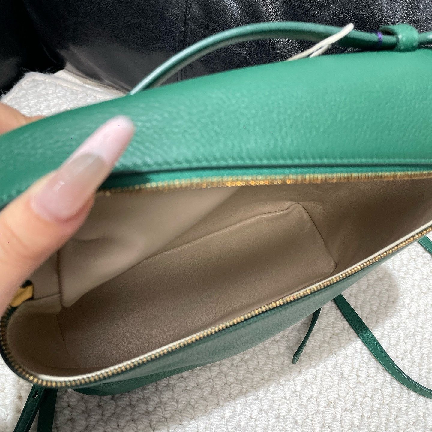 Loro Piana Loro Piana Extra Pocket L23.5 Leather Handle Bag Green Size ONE SIZE - 5 Thumbnail