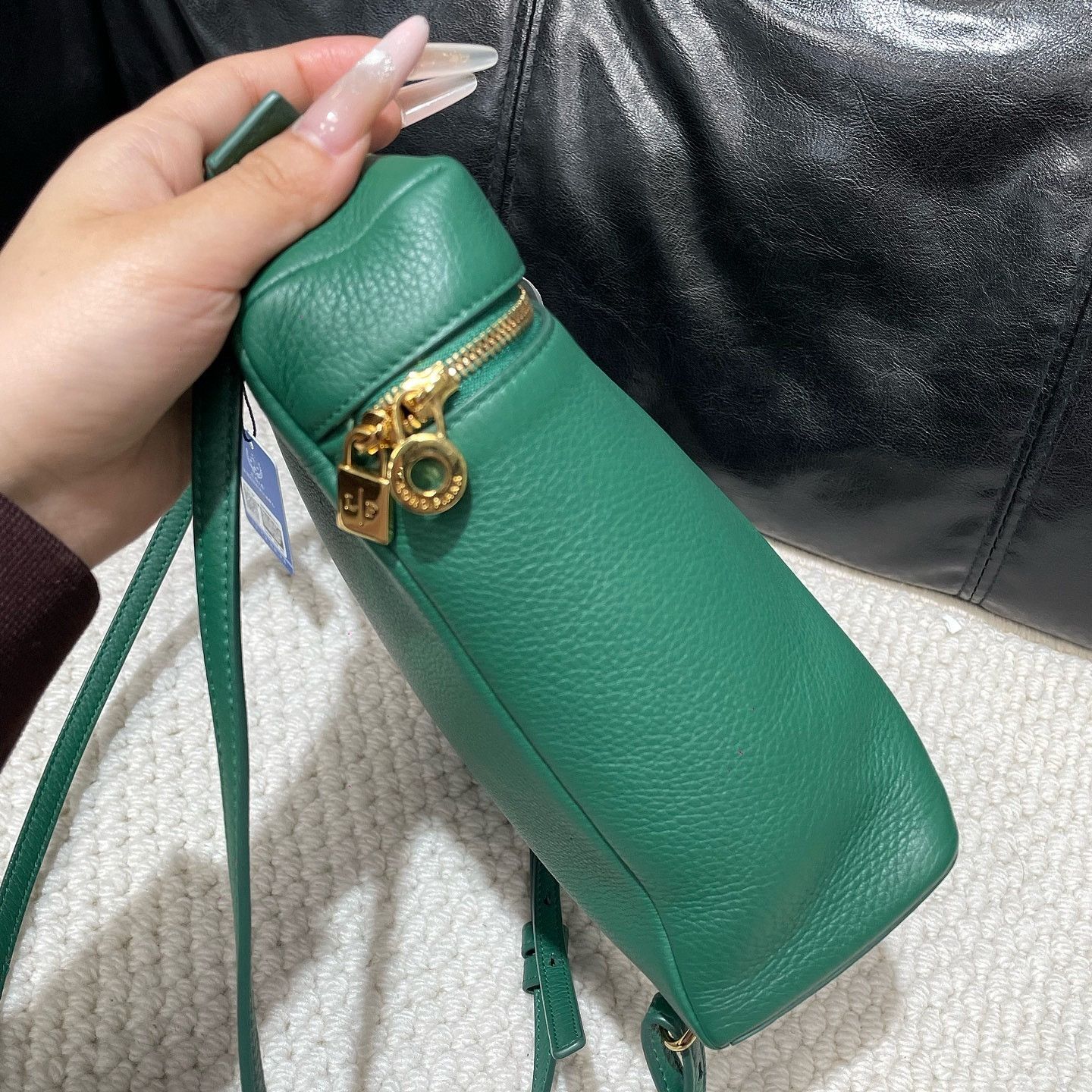 Loro Piana Loro Piana Extra Pocket L23.5 Leather Handle Bag Green Size ONE SIZE - 6 Thumbnail