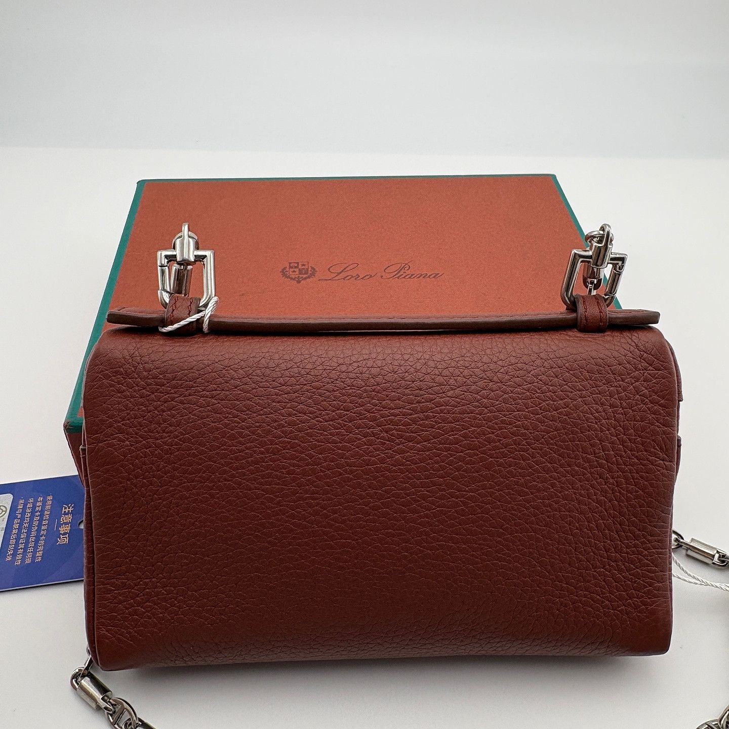 Loro Piana Loro Piana Leather Chain Crossbody Bag ONE SIZE Size ONE SIZE - 3 Thumbnail