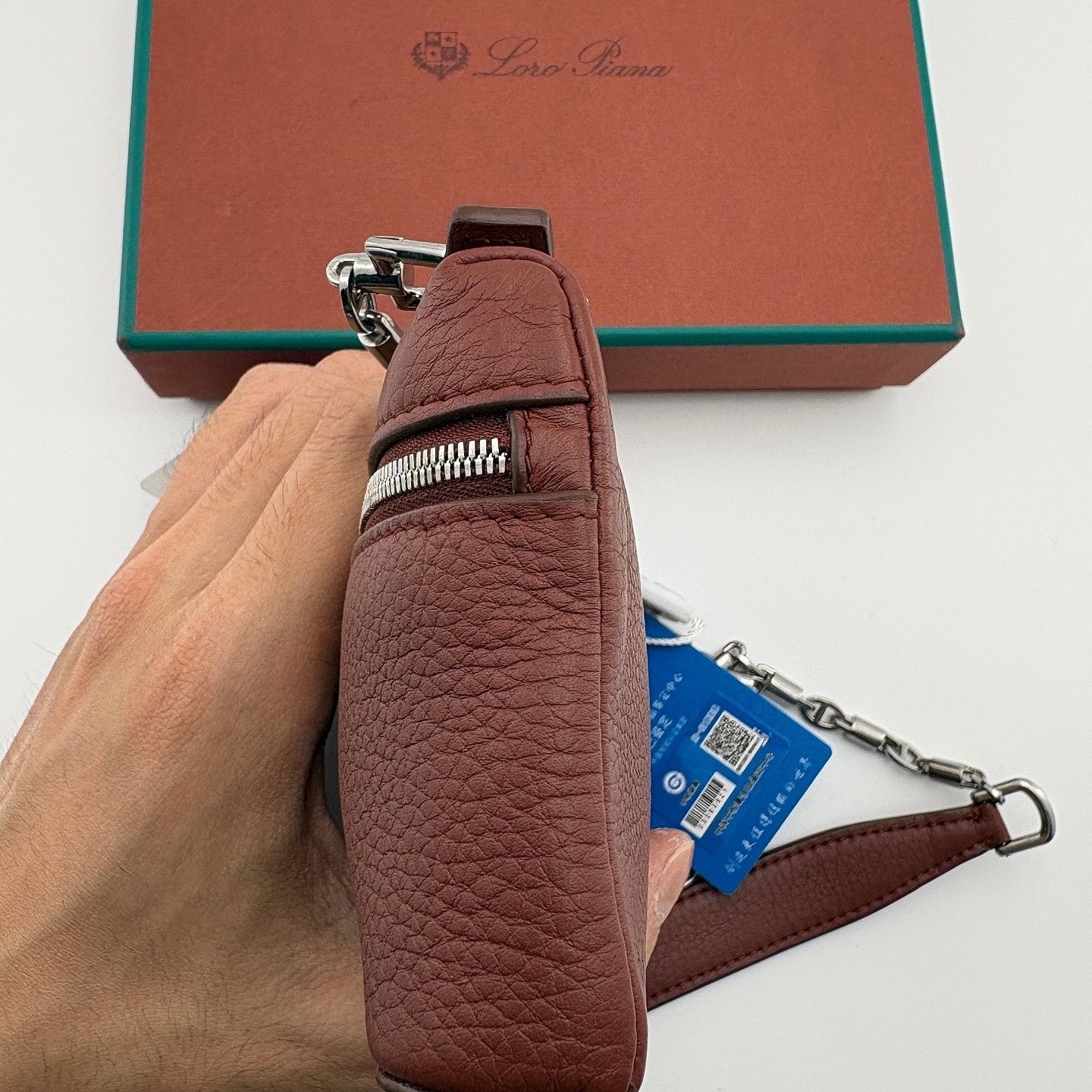 Loro Piana Loro Piana Leather Chain Crossbody Bag ONE SIZE Size ONE SIZE - 5 Thumbnail
