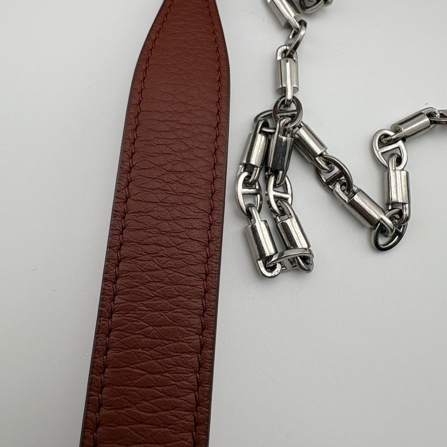 Loro Piana Loro Piana Leather Chain Crossbody Bag ONE SIZE Size ONE SIZE - 13 Thumbnail