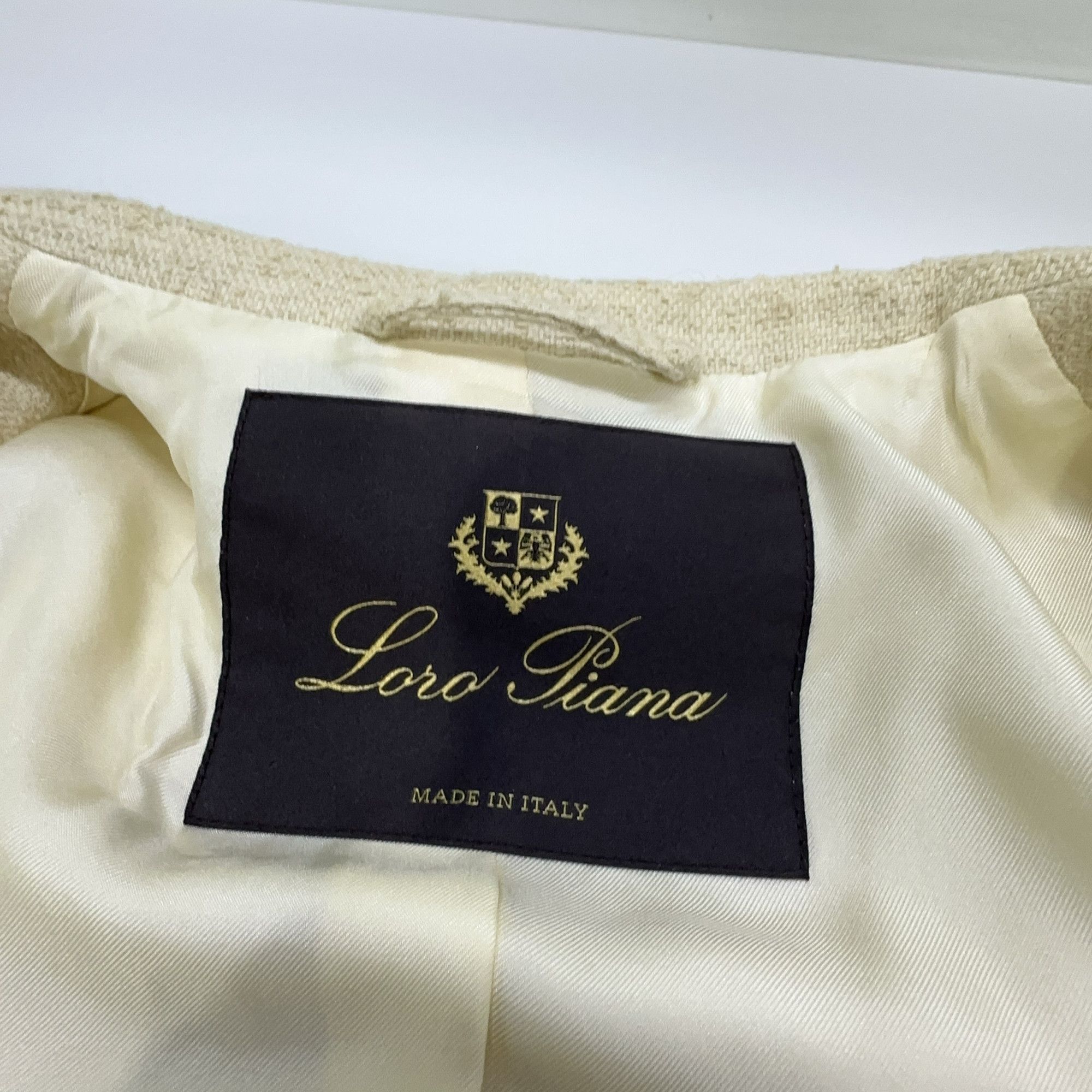 Loro Piana Loro Piana Wool Blend Single-Breasted Blazer Beige Size 36 Size XS / US 0-2 / IT 36-38 - 4 Thumbnail