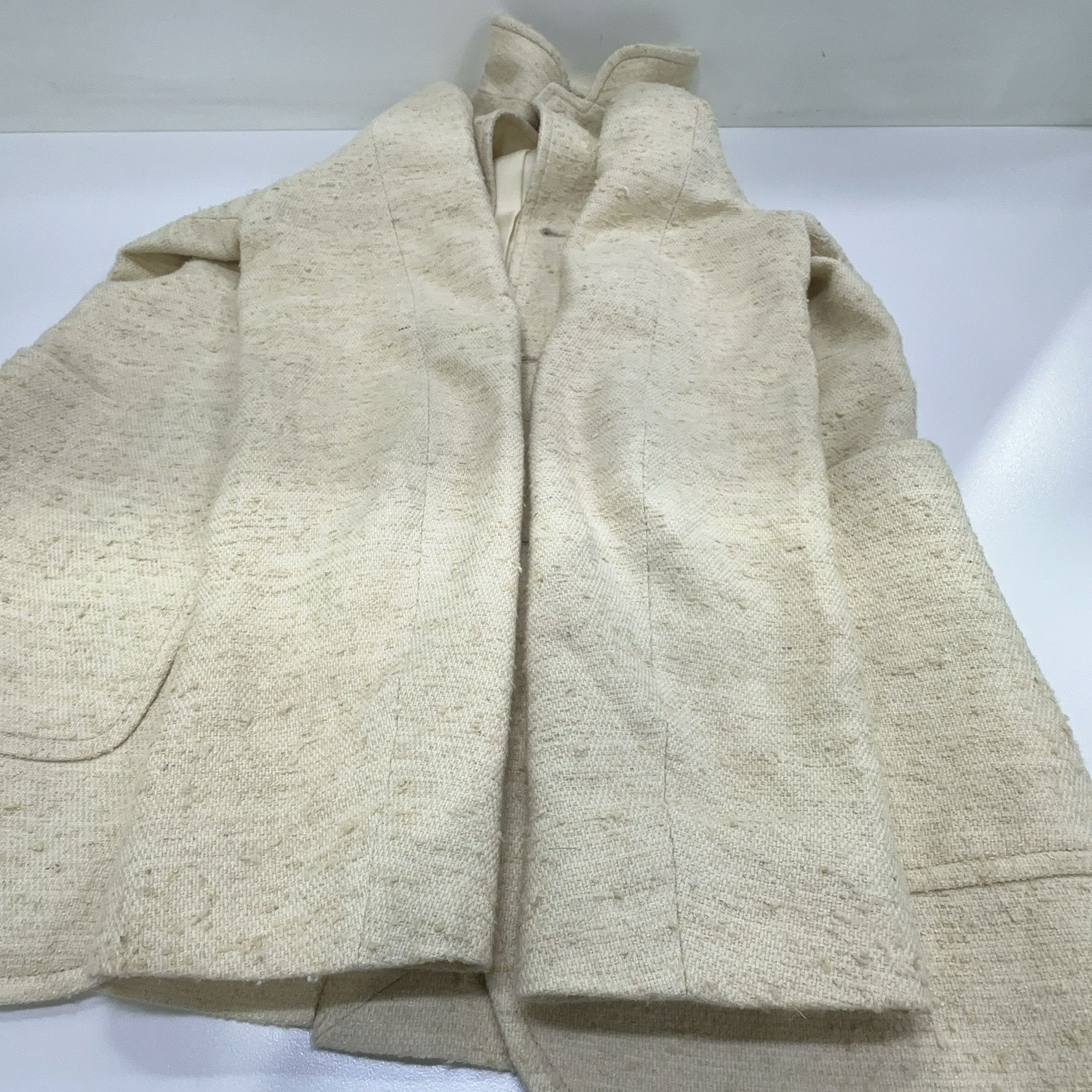 Loro Piana Loro Piana Wool Blend Single-Breasted Blazer Beige Size 36 Size XS / US 0-2 / IT 36-38 - 8 Thumbnail