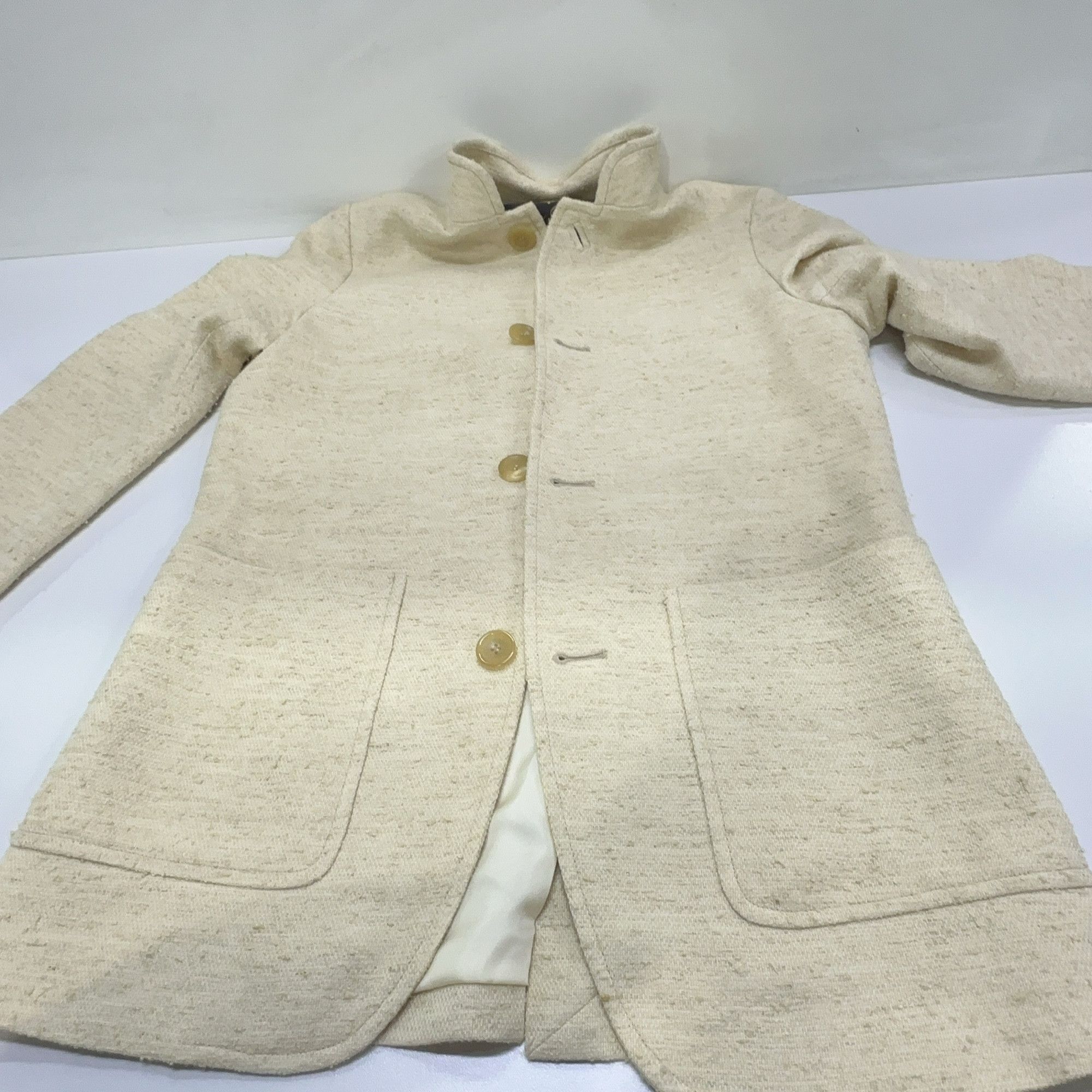 Loro Piana Loro Piana Wool Blend Single-Breasted Blazer Beige Size 36 Size XS / US 0-2 / IT 36-38 - 6 Thumbnail