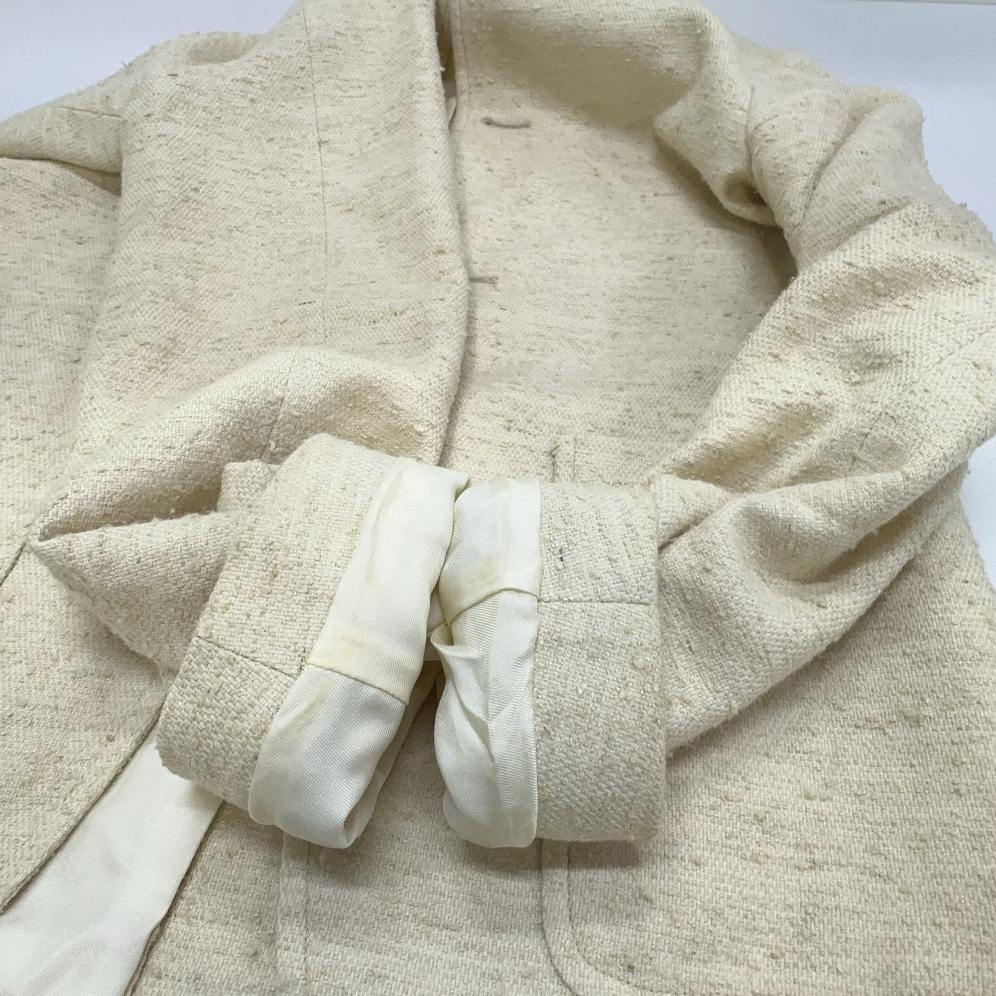 Loro Piana Loro Piana Wool Blend Single-Breasted Blazer Beige Size 36 Size XS / US 0-2 / IT 36-38 - 9 Thumbnail