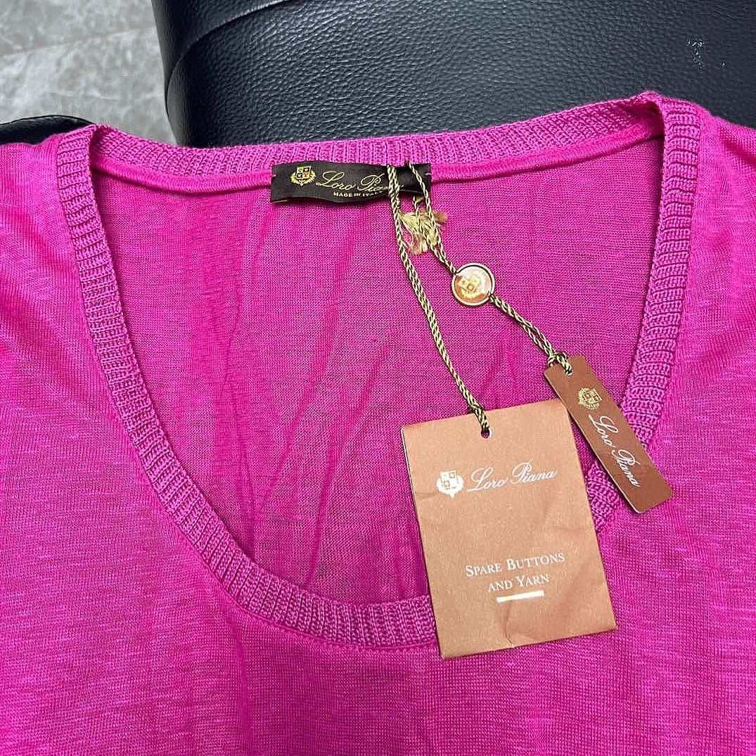 Loro Piana Loro Piana Magenta Linen Long Sleeve Sweater Size 40 Size S / US 4 / IT 40 - 9 Thumbnail
