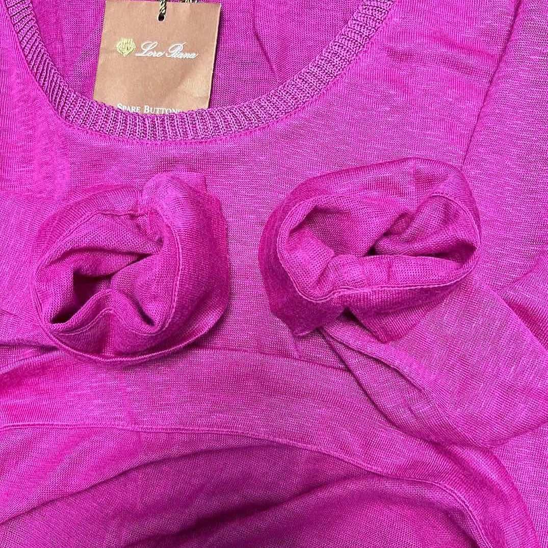 Loro Piana Loro Piana Magenta Linen Long Sleeve Sweater Size 40 Size S / US 4 / IT 40 - 10 Thumbnail