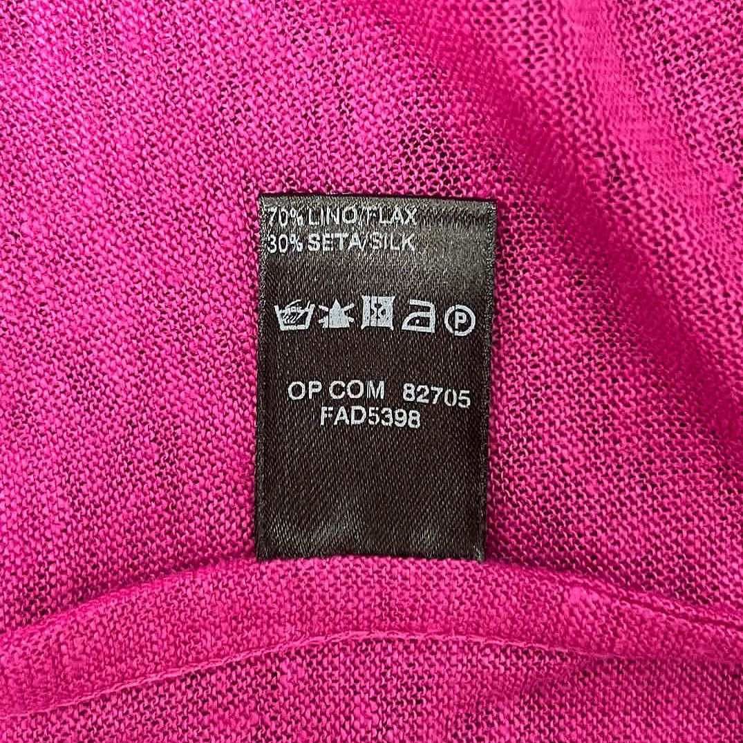 Loro Piana Loro Piana Magenta Linen Long Sleeve Sweater Size 40 Size S / US 4 / IT 40 - 14 Thumbnail