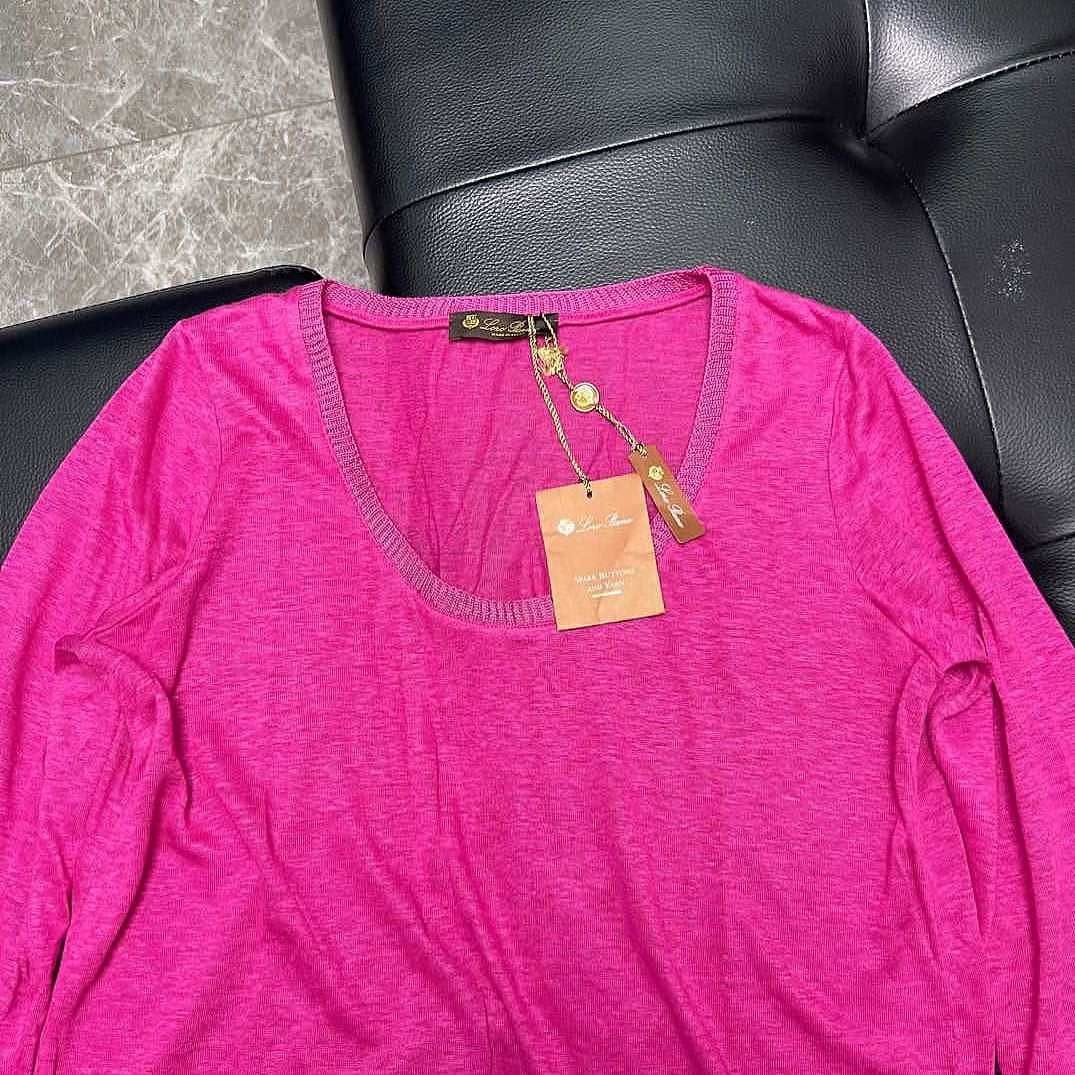 Loro Piana Loro Piana Magenta Linen Long Sleeve Sweater Size 40 Size S / US 4 / IT 40 - 6 Thumbnail