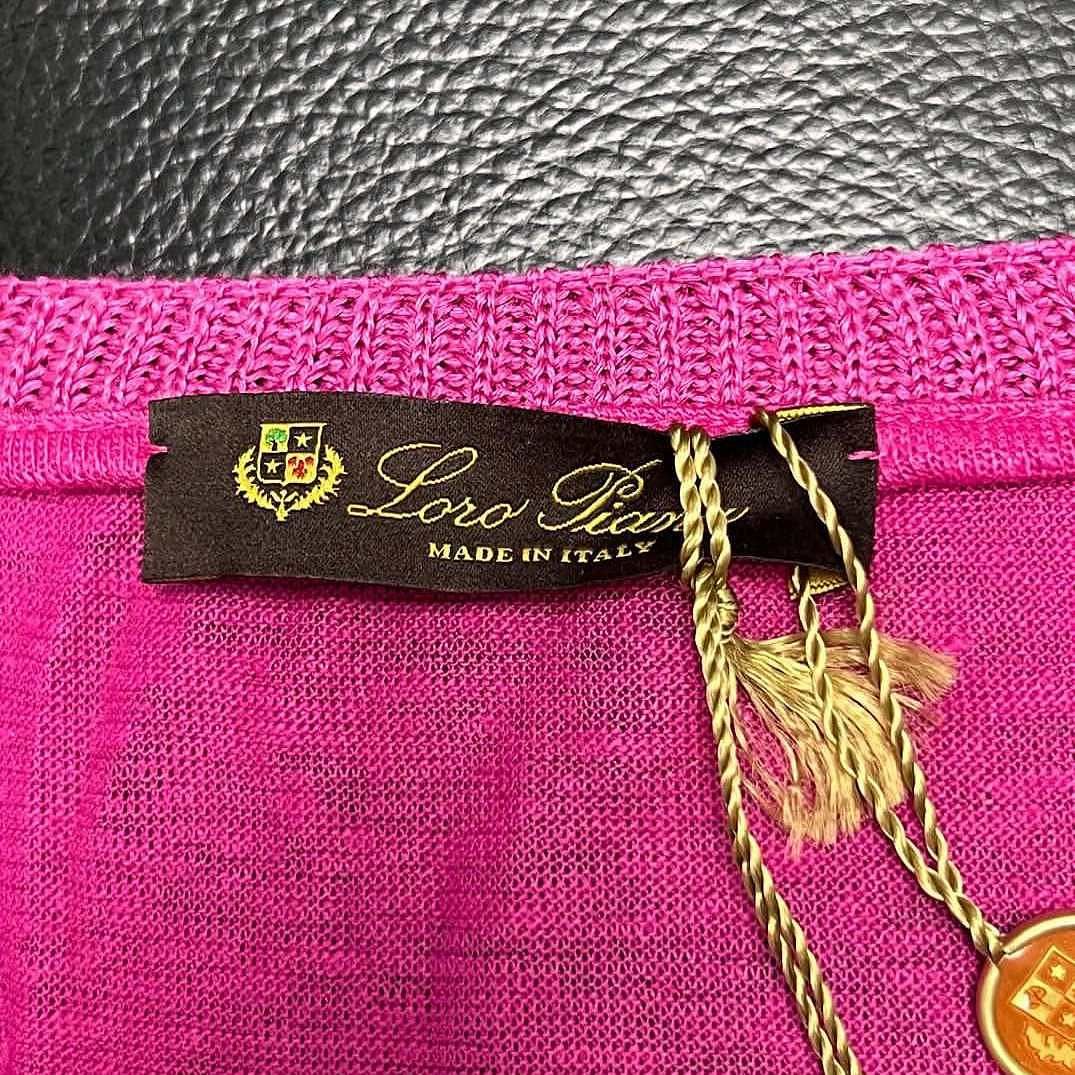 Loro Piana Loro Piana Magenta Linen Long Sleeve Sweater Size 40 Size S / US 4 / IT 40 - 3 Thumbnail