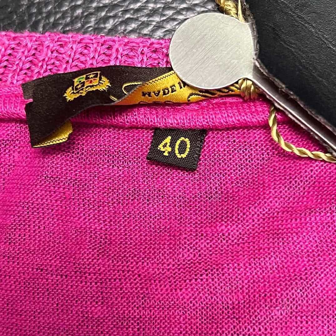 Loro Piana Loro Piana Magenta Linen Long Sleeve Sweater Size 40 Size S / US 4 / IT 40 - 13 Thumbnail