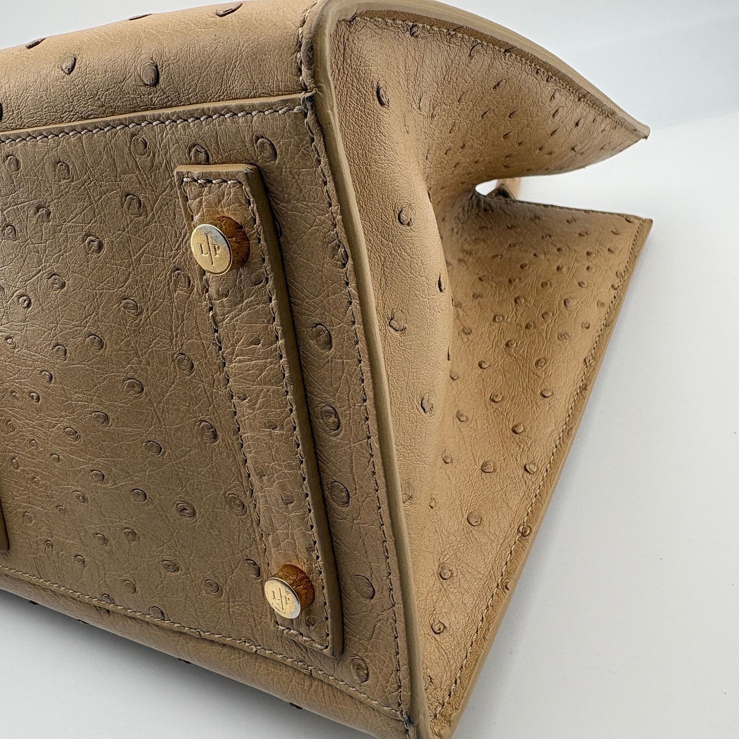 Loro Piana Loro Piana Ostrich Embossed Handle Bag One Size Size ONE SIZE - 9 Thumbnail