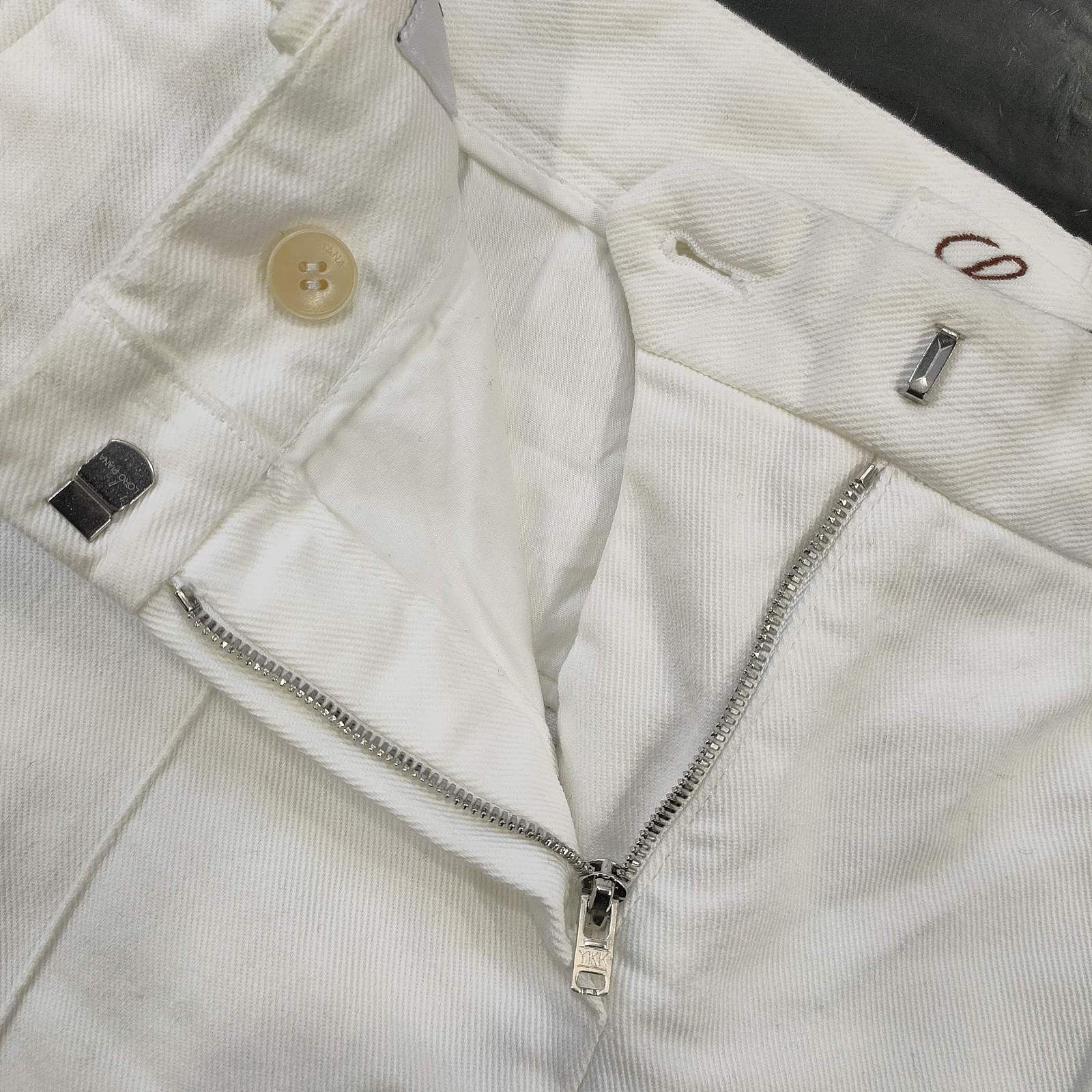 Loro Piana Loro Piana White Cotton Pants Size 38 Size 26" / US 2 / IT 38 - 5 Thumbnail