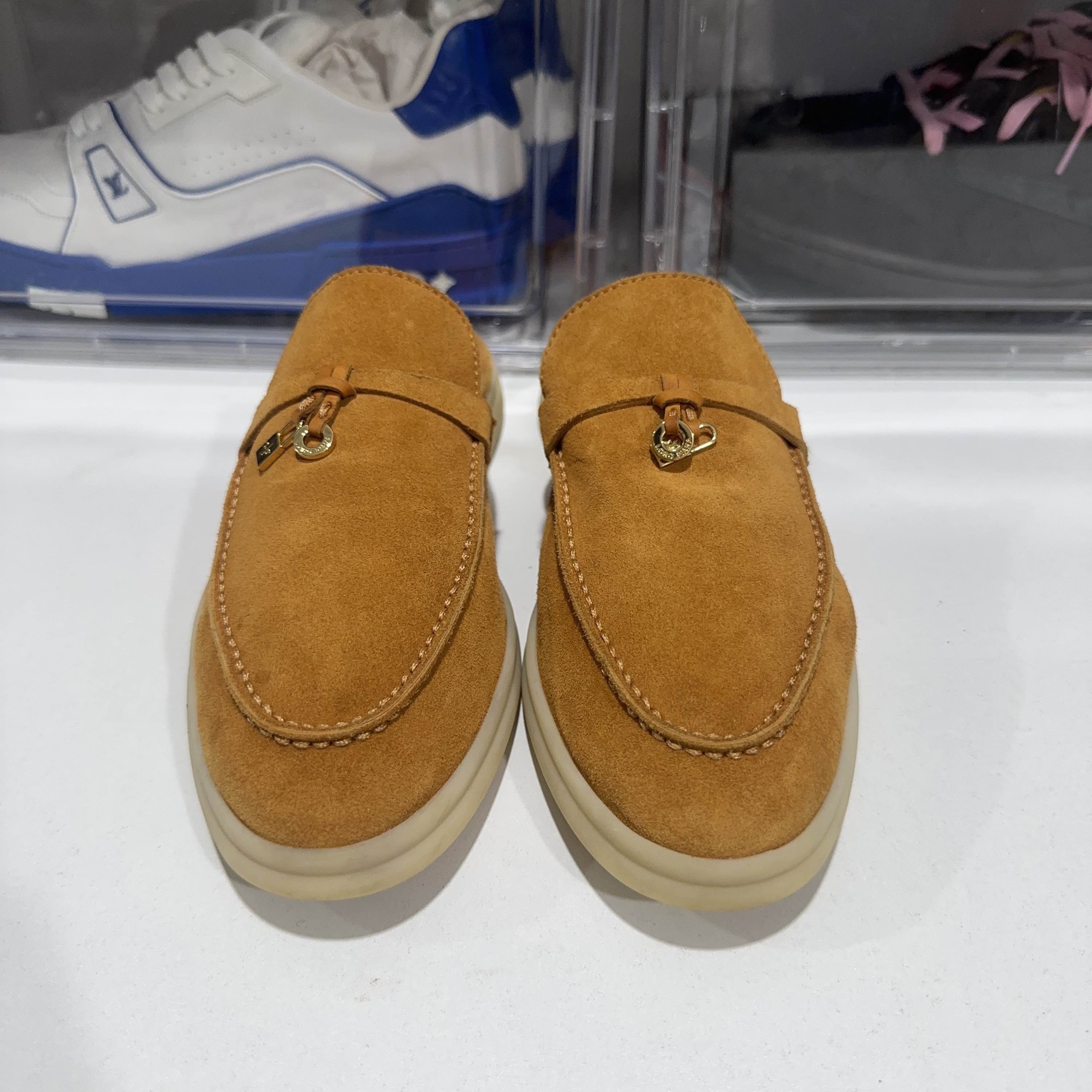 Loro Piana Loro Piana Babouche Charms Walk Suede Mules Size 39 Size US 9 / IT 39 - 2 Thumbnail