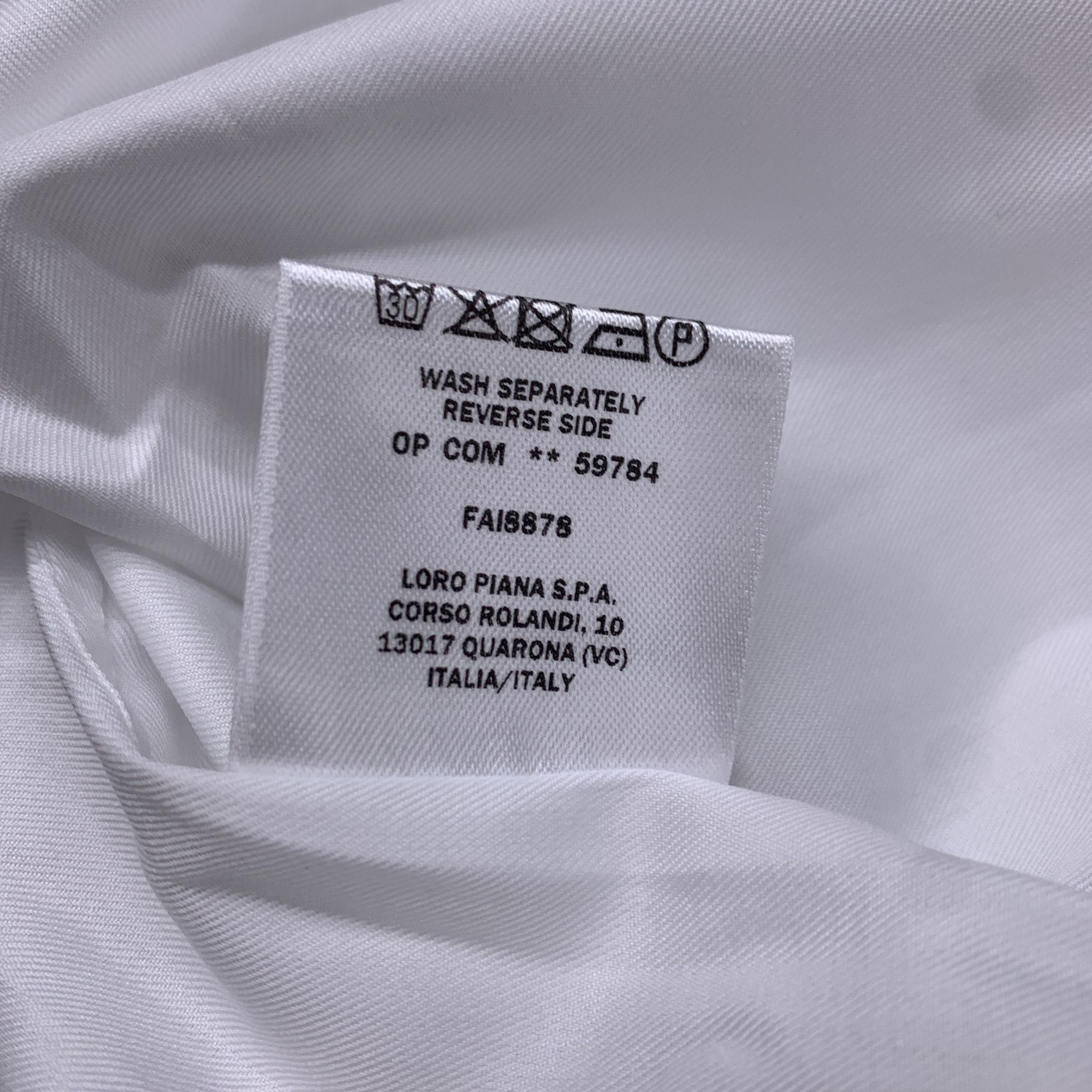 Loro Piana Loro Piana White Button Up Shirt Size M Size US XXS / EU 40 - 4 Thumbnail