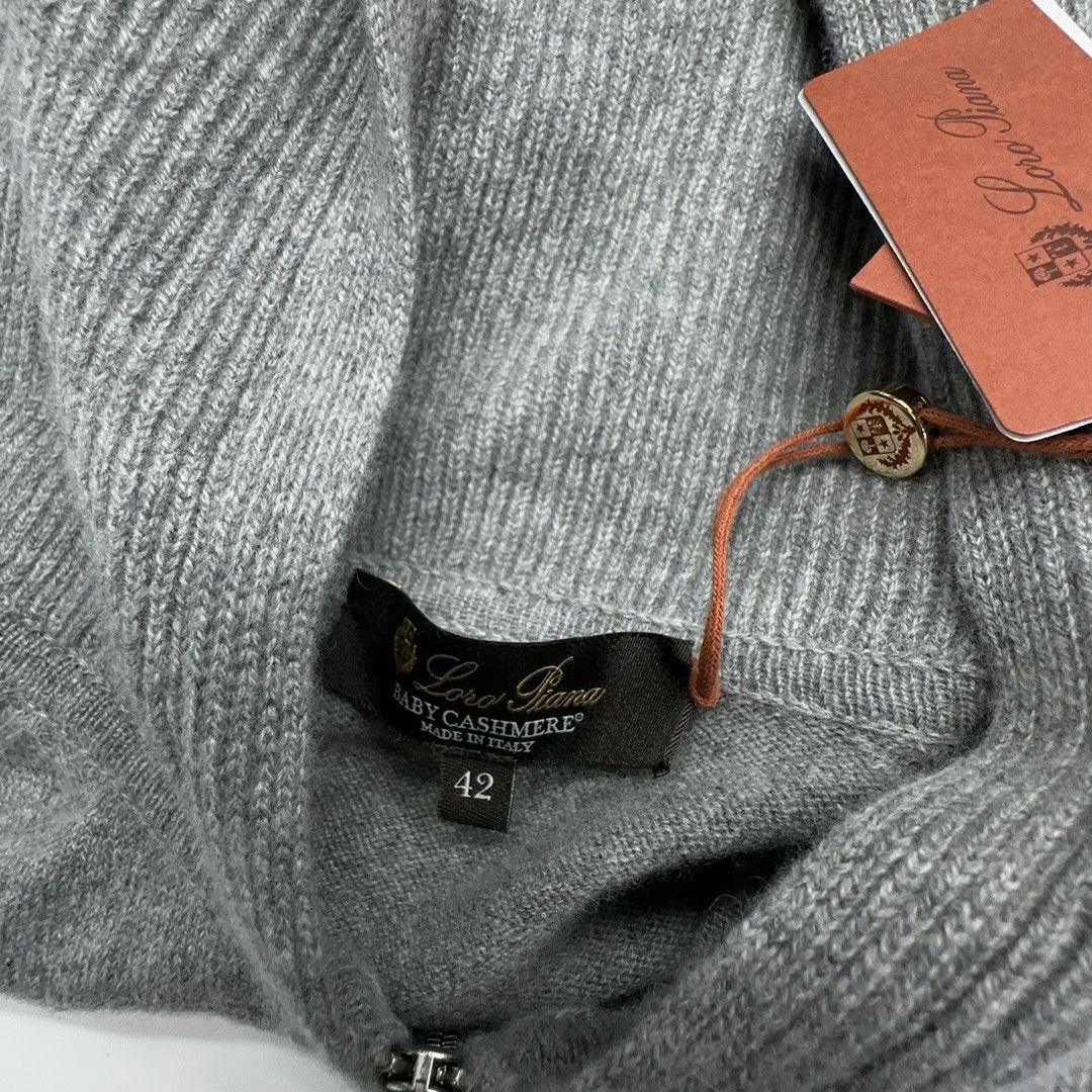 Loro Piana Loro Piana Baby Cashmere Zip Up Hoodie Size 42 Size M / US 6-8 / IT 42-44 - 3 Thumbnail