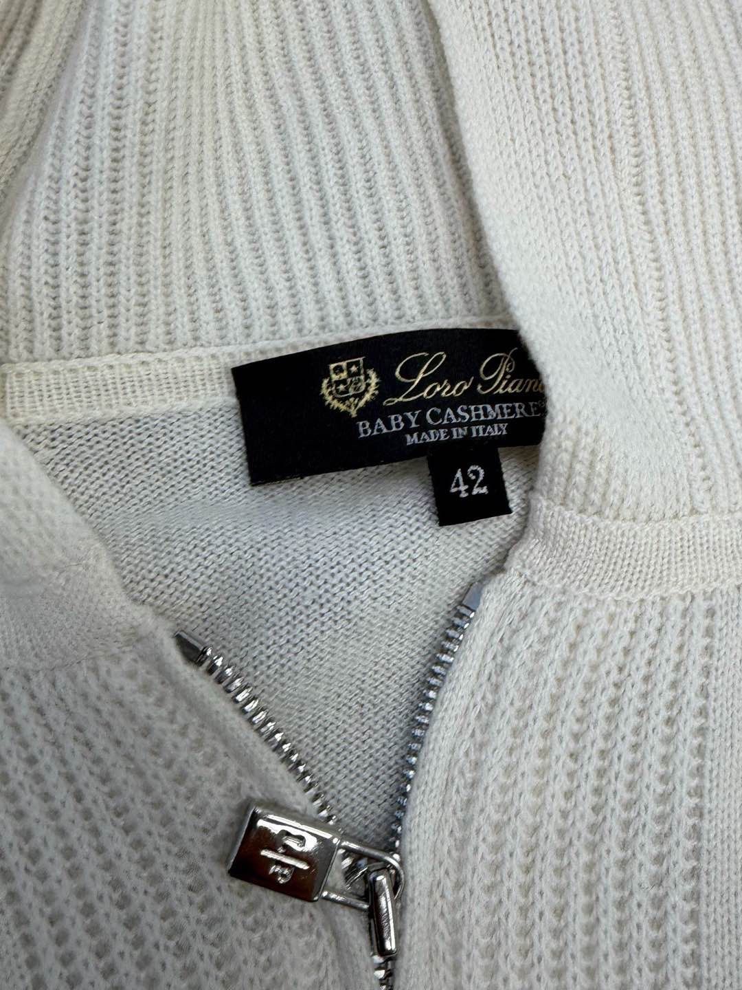 Loro Piana Loro Piana Baby Cashmere Zip Hoodie Size 42 Size M / US 6-8 / IT 42-44 - 3 Thumbnail