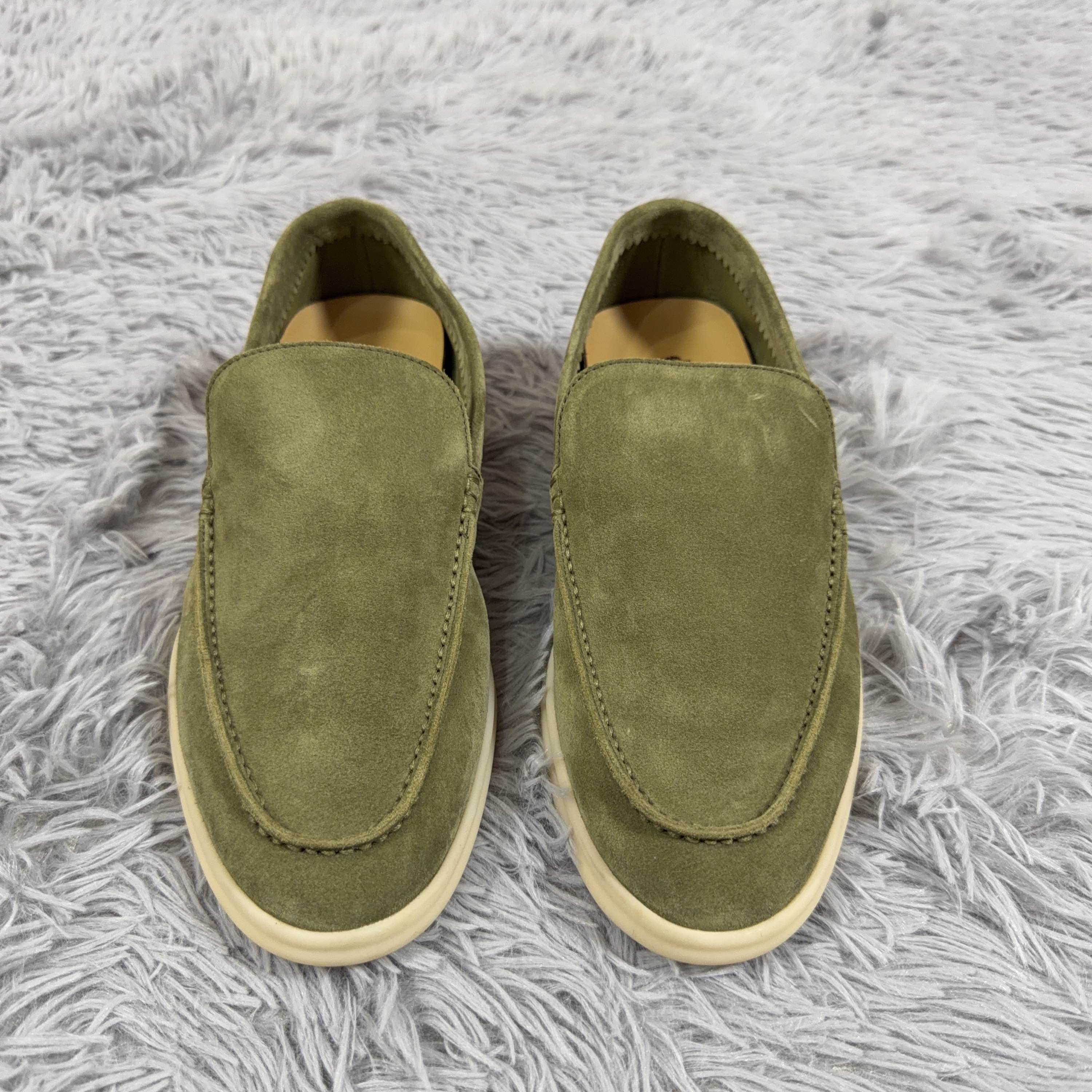 Loro Piana Loro Piana Summer Walk Suede Loafers Green Size 6 Size US 6 / EU 39 - 2 Thumbnail