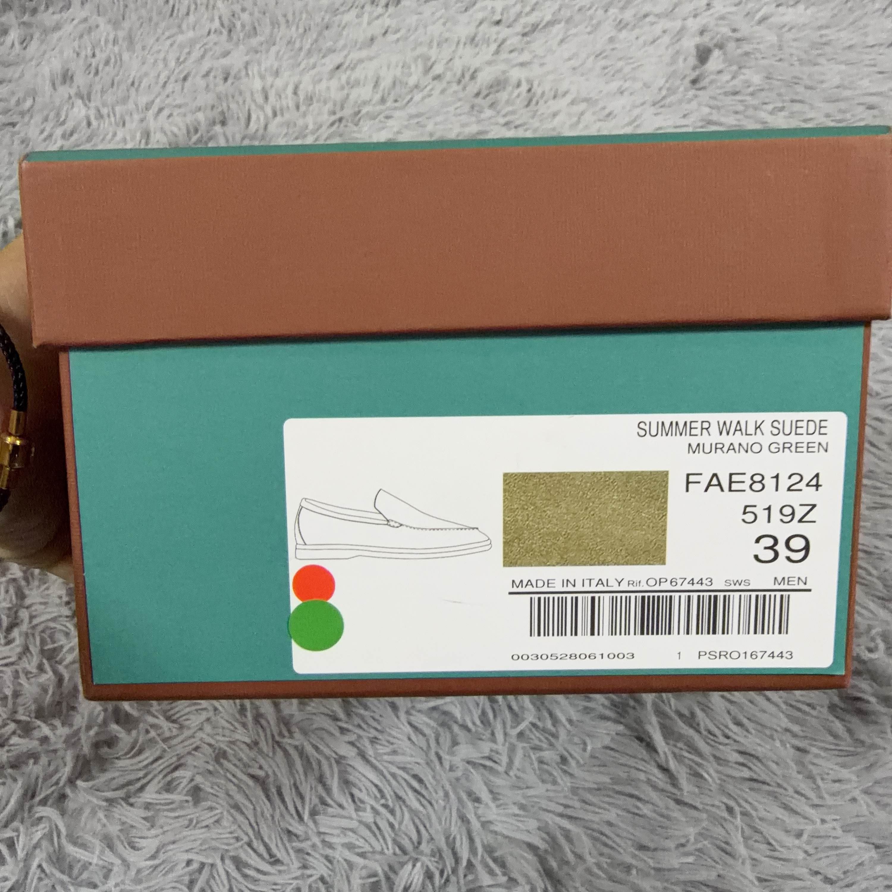 Loro Piana Loro Piana Summer Walk Suede Loafers Green Size 6 Size US 6 / EU 39 - 6 Thumbnail