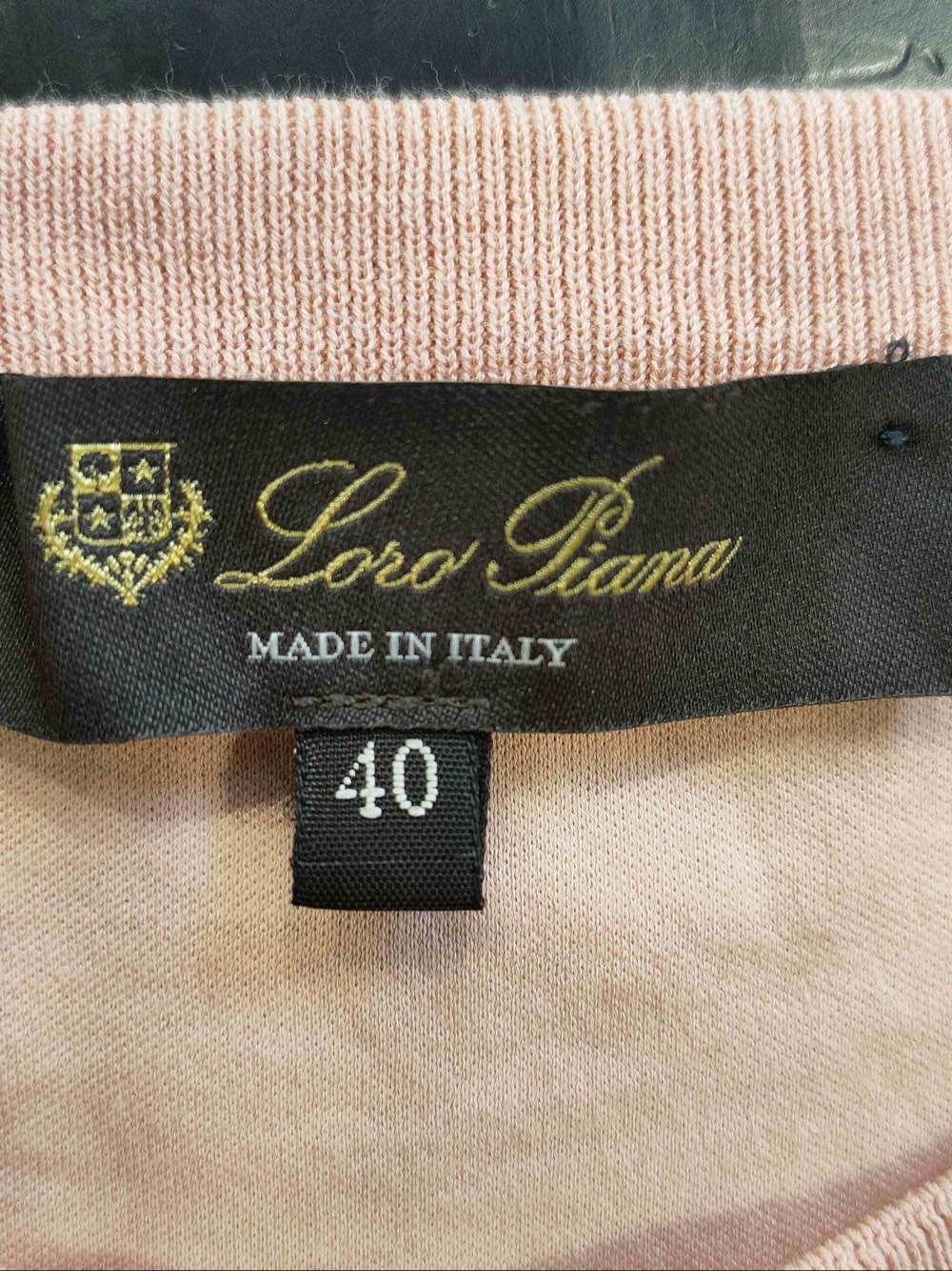 Loro Piana Loro Piana Pink Cotton T-Shirt Size 40 Size S / US 4 / IT 40 - 3 Thumbnail