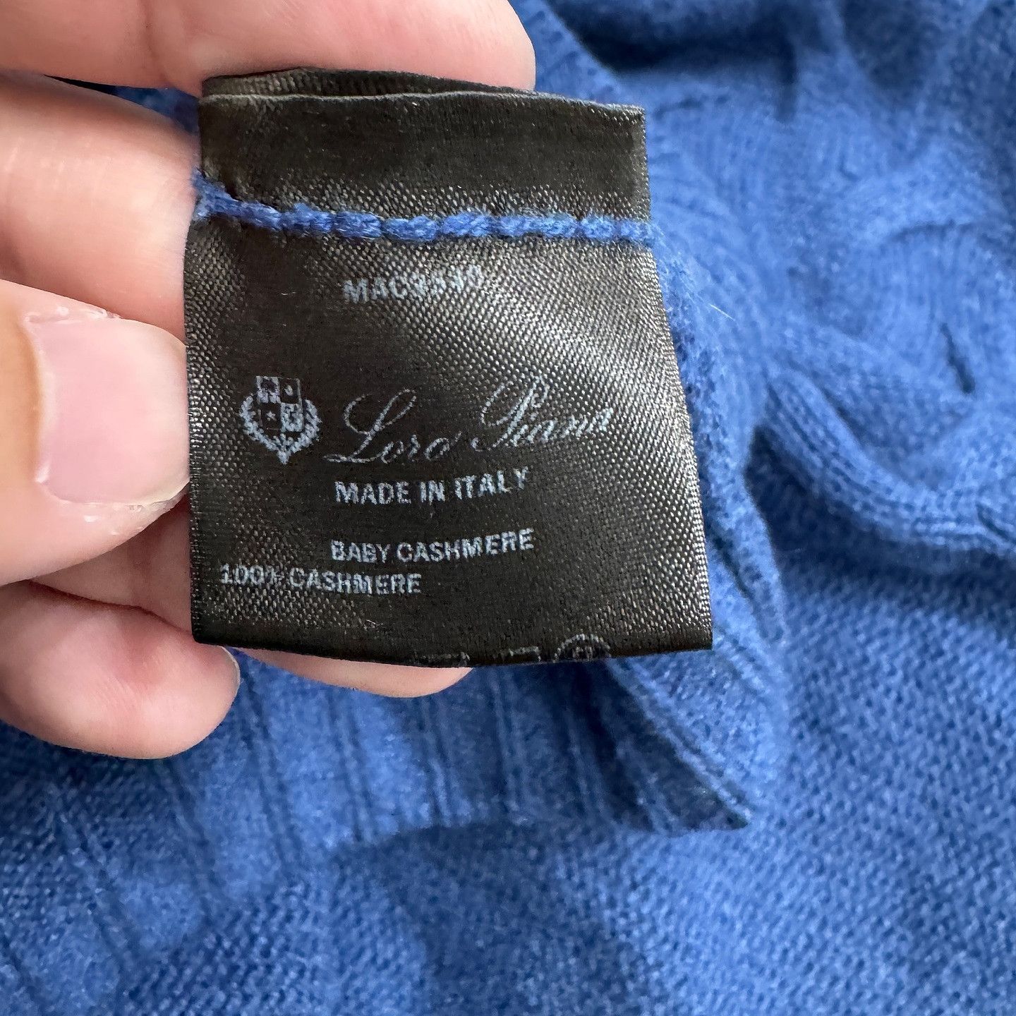 Loro Piana Loro Piana Baby Cashmere Cable Knit Sweater Size XL Size US XL / EU 56 / 4 - 4 Thumbnail
