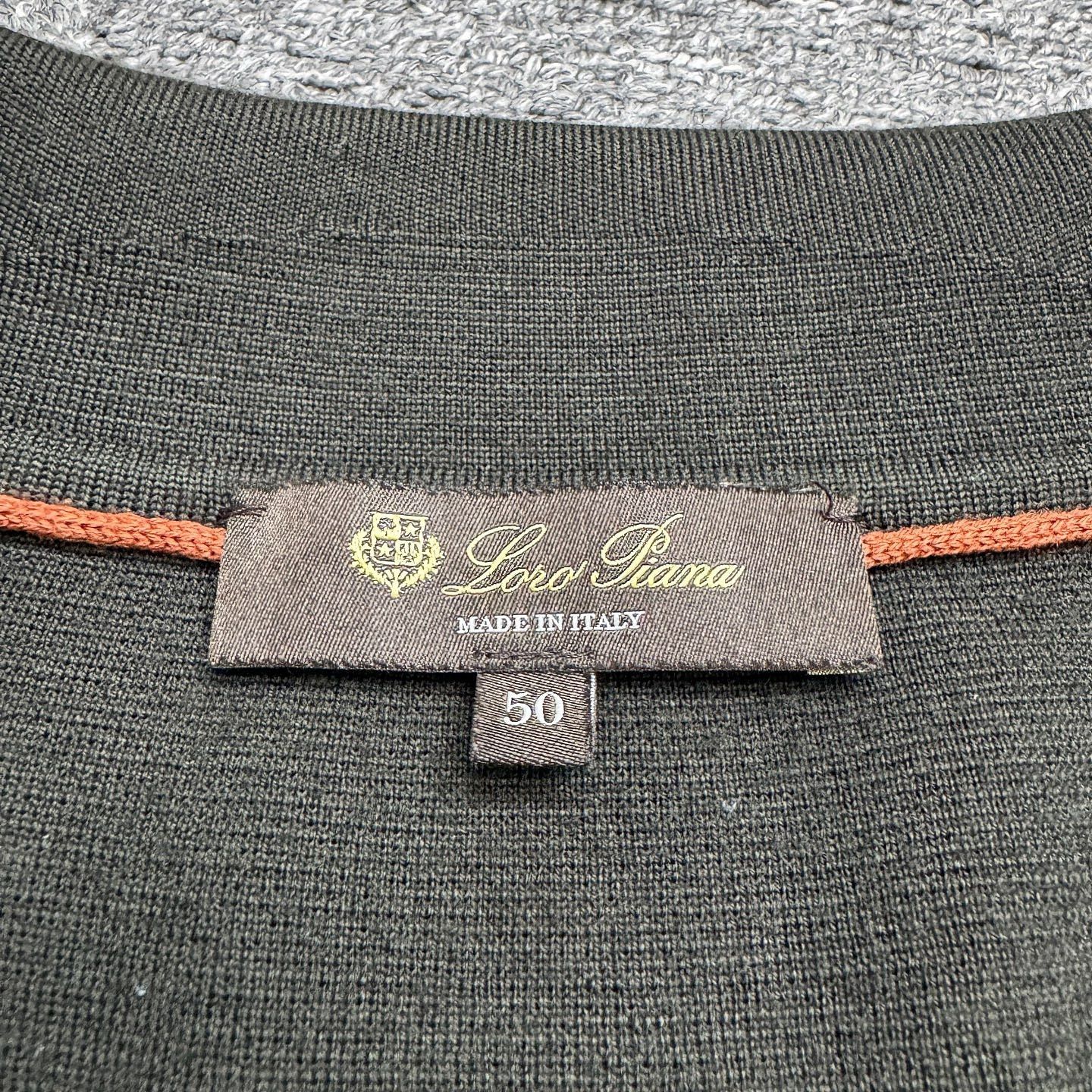 Loro Piana Loro Piana Green Virgin Wool Long Sleeve Polo Size M Size US M / EU 48-50 / 2 - 3 Thumbnail