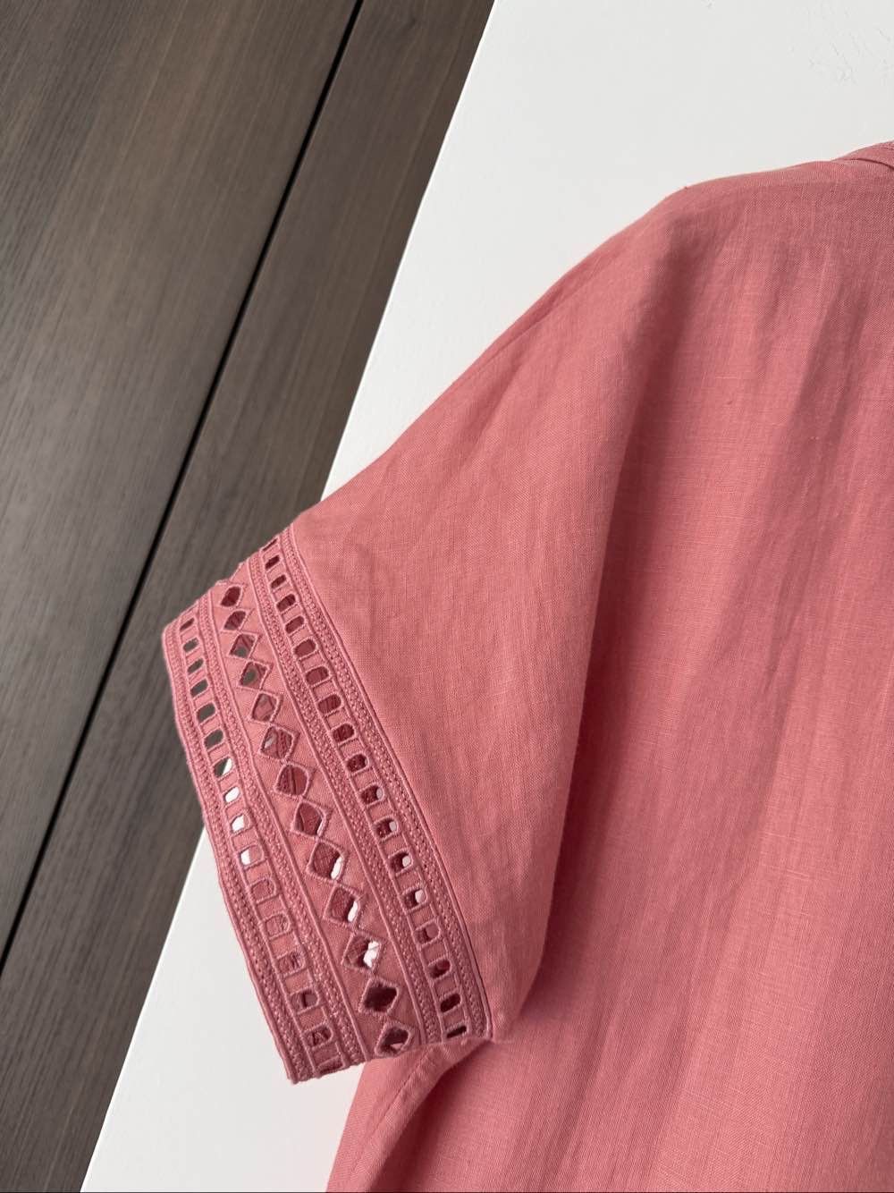 Loro Piana Loro Piana Pink Linen Mini Dress Size 38 Size XS / US 0-2 / IT 36-38 - 7 Thumbnail