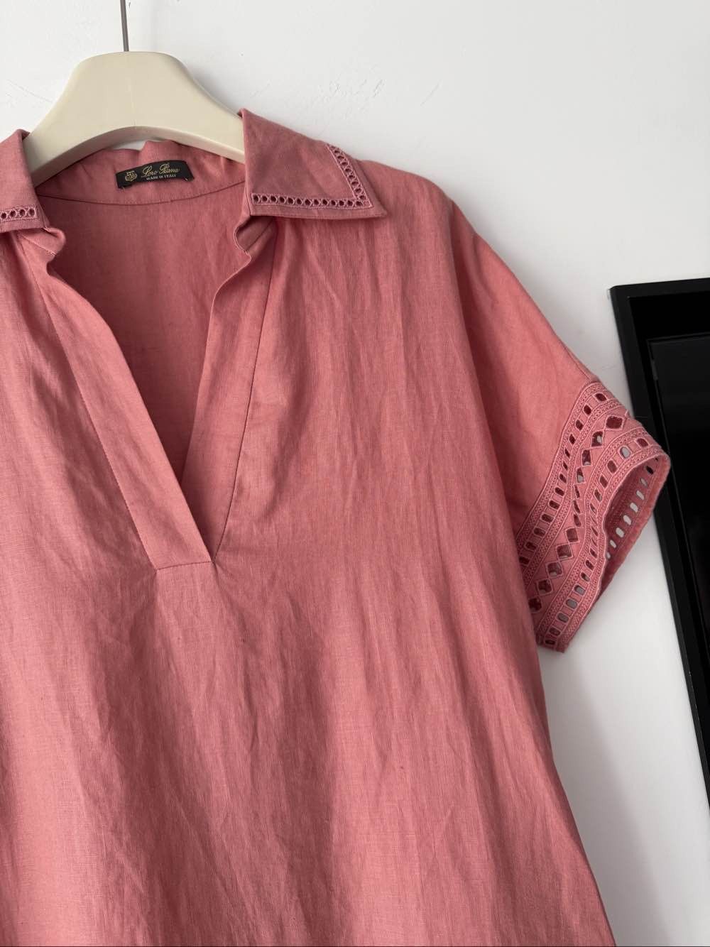 Loro Piana Loro Piana Pink Linen Mini Dress Size 38 Size XS / US 0-2 / IT 36-38 - 5 Thumbnail