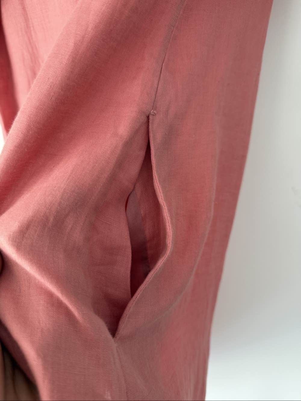 Loro Piana Loro Piana Pink Linen Mini Dress Size 38 Size XS / US 0-2 / IT 36-38 - 6 Thumbnail