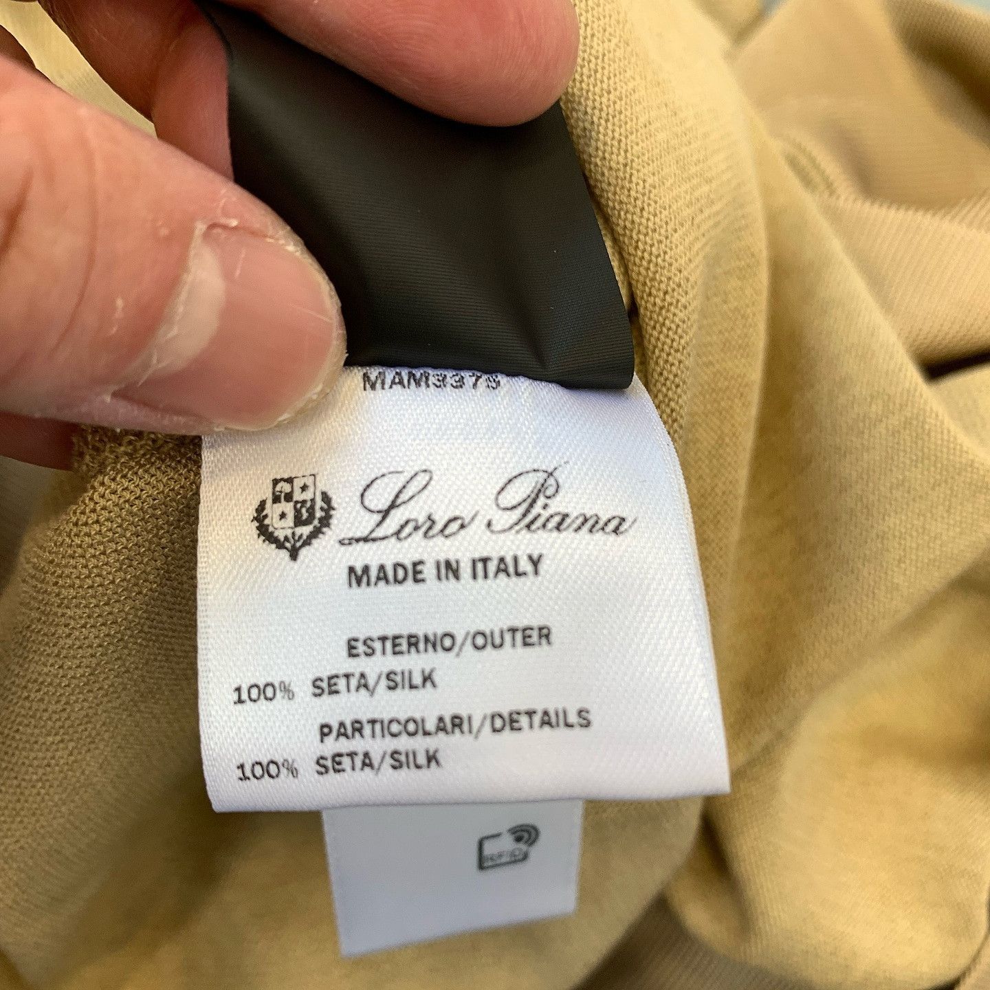 Loro Piana Loro Piana Silk Short Sleeve T-Shirt Beige Size IT 40 Size S / US 4 / IT 40 - 5 Thumbnail