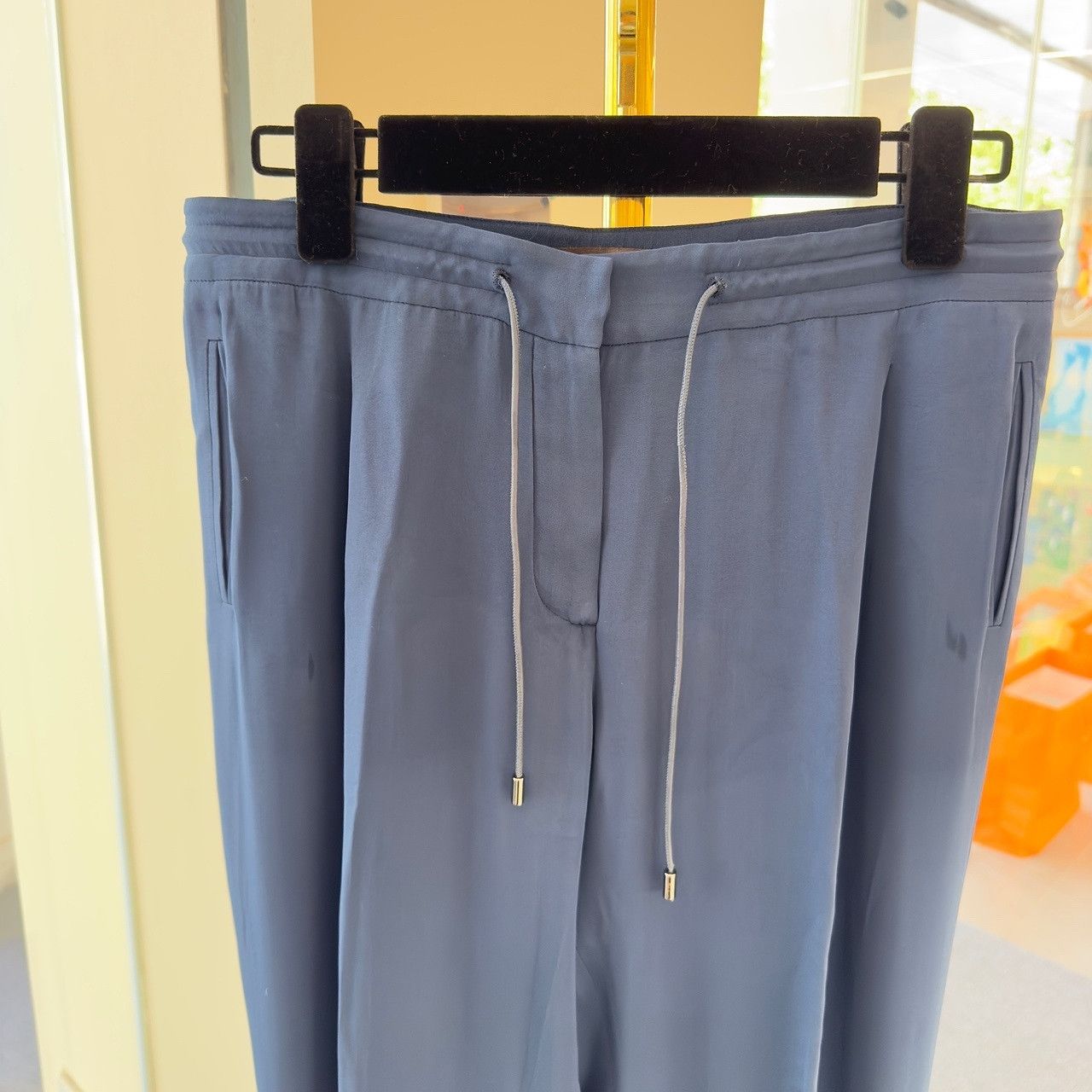 Loro Piana Loro Piana Silk Blend Drawstring Pants Size 42 Size 28" / US 6 / IT 42 - 6 Thumbnail