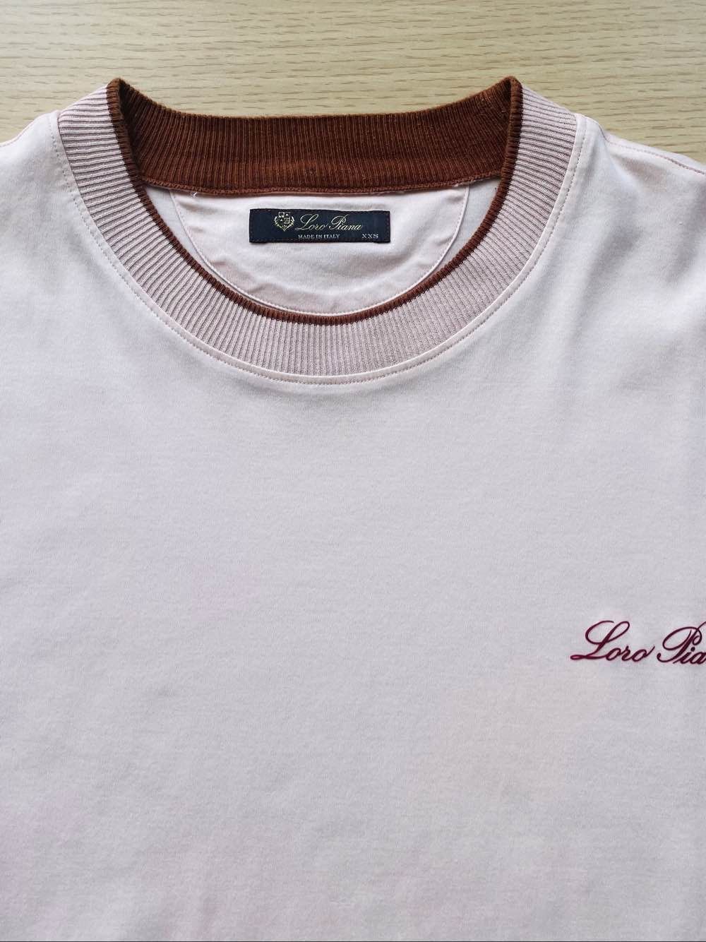 Loro Piana Loro Piana Pink Logo Cotton T-Shirt Size US XXS Size US XXS / EU 40 - 5 Thumbnail