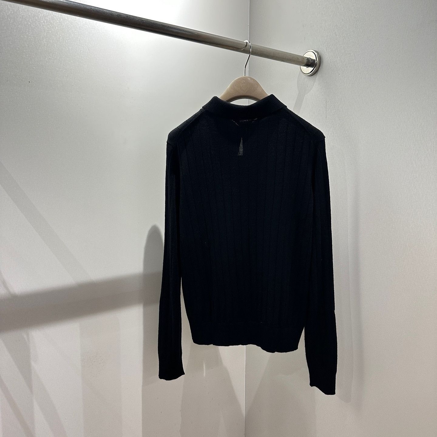 Loro Piana Loro Piana Black Cashmere Polo Shirt Size 42 Size M / US 6-8 / IT 42-44 - 2 Thumbnail