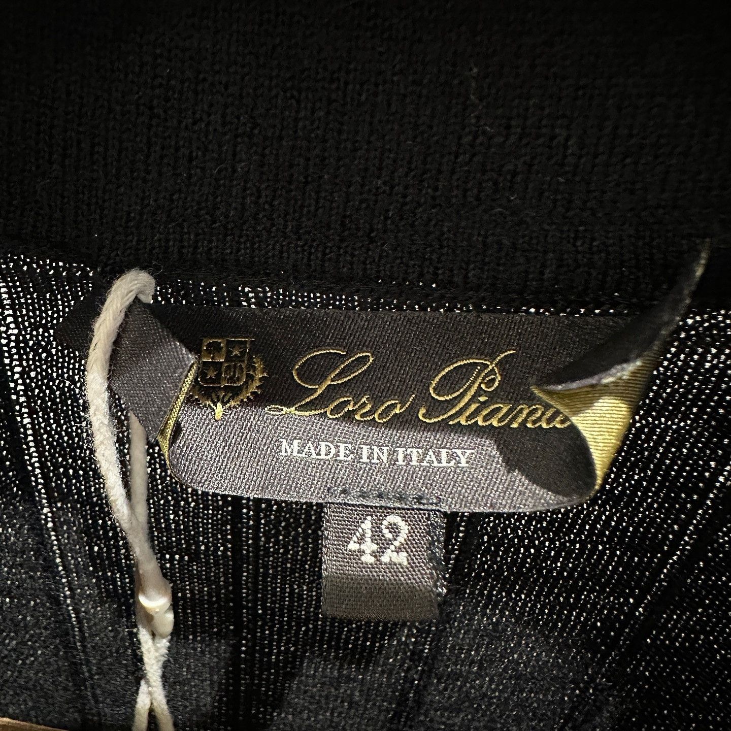 Loro Piana Loro Piana Black Cashmere Polo Shirt Size 42 Size M / US 6-8 / IT 42-44 - 3 Thumbnail