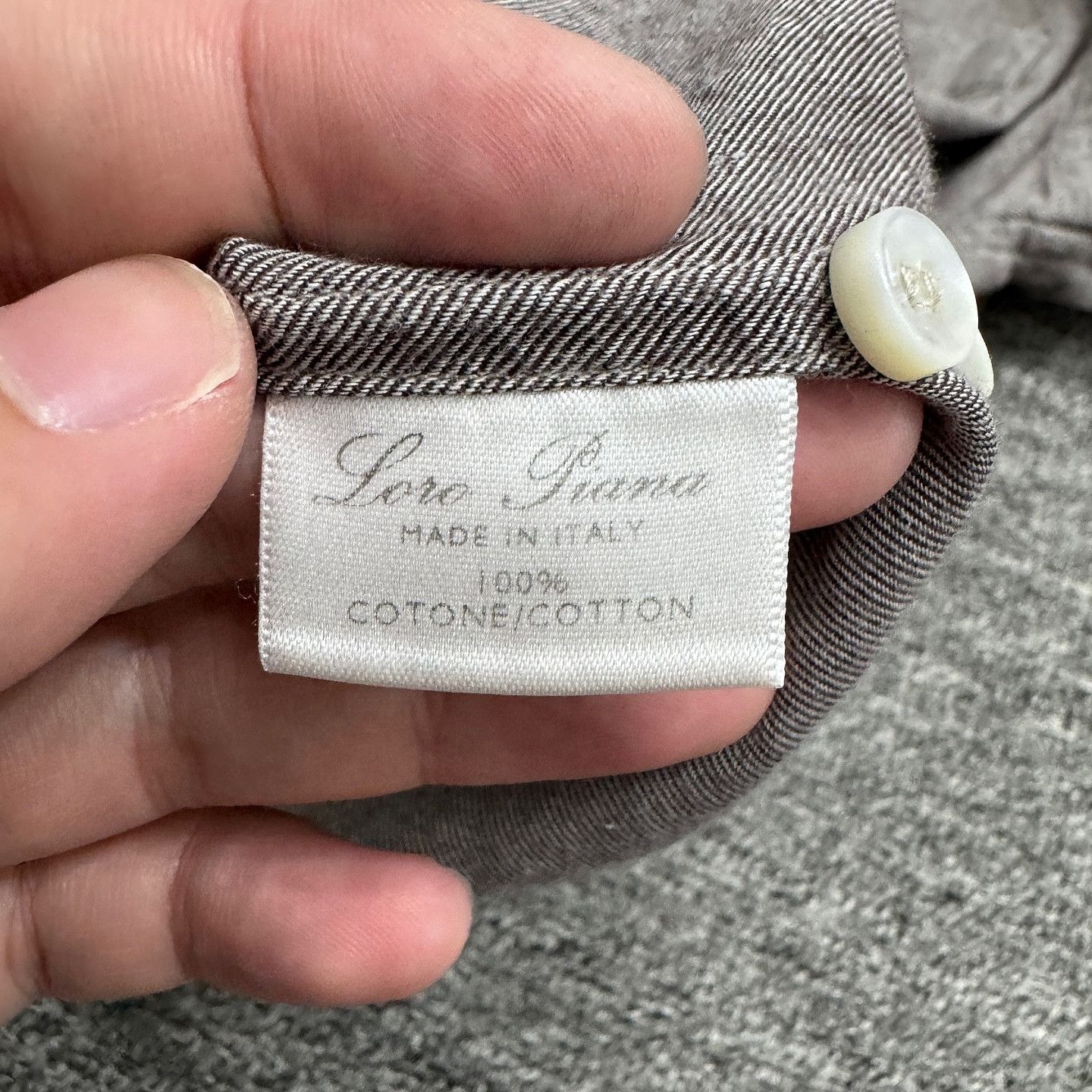 Loro Piana Loro Piana Cotton Chest Pocket Shirt Size S Size US S / EU 44-46 / 1 - 4 Thumbnail