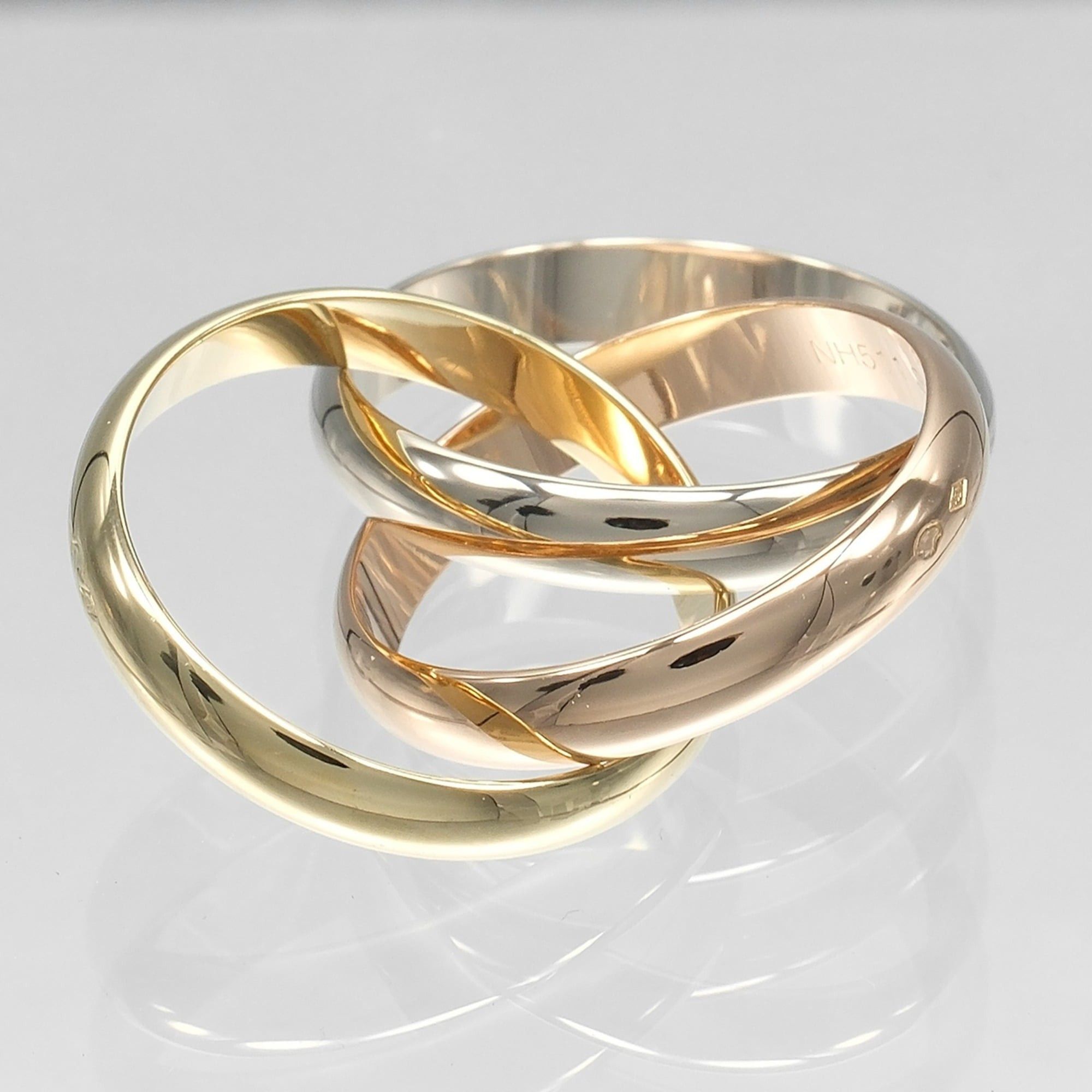 Cartier Cartier Trinity Ring, Size 16, 3.9mm Band, 18K Gold (YG, PG, WG), Approx. 11.65g. Size ONE SIZE - 7 Thumbnail