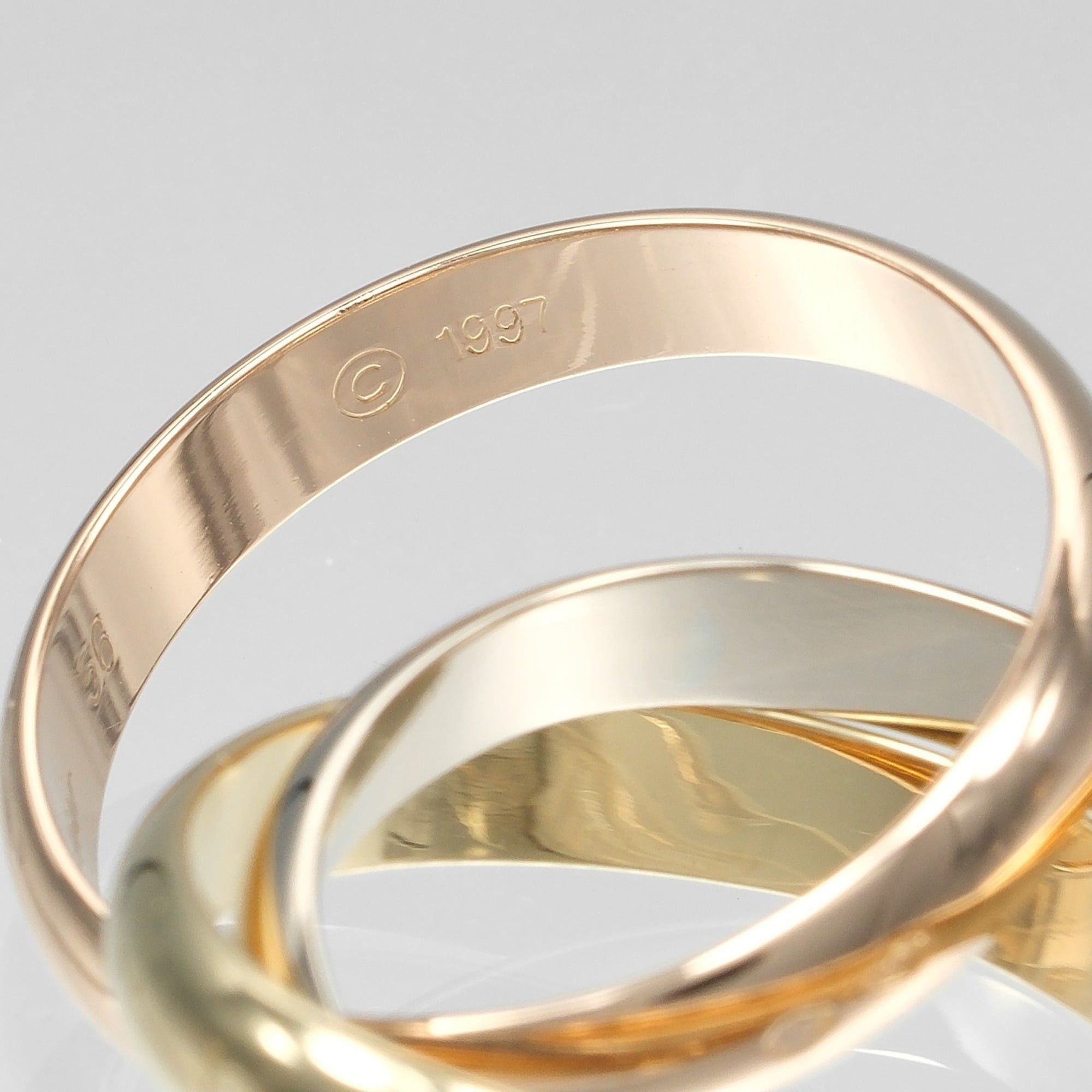 Cartier Cartier Trinity Ring, Size 16, 3.9mm Band, 18K Gold (YG, PG, WG), Approx. 11.65g. Size ONE SIZE - 5 Thumbnail