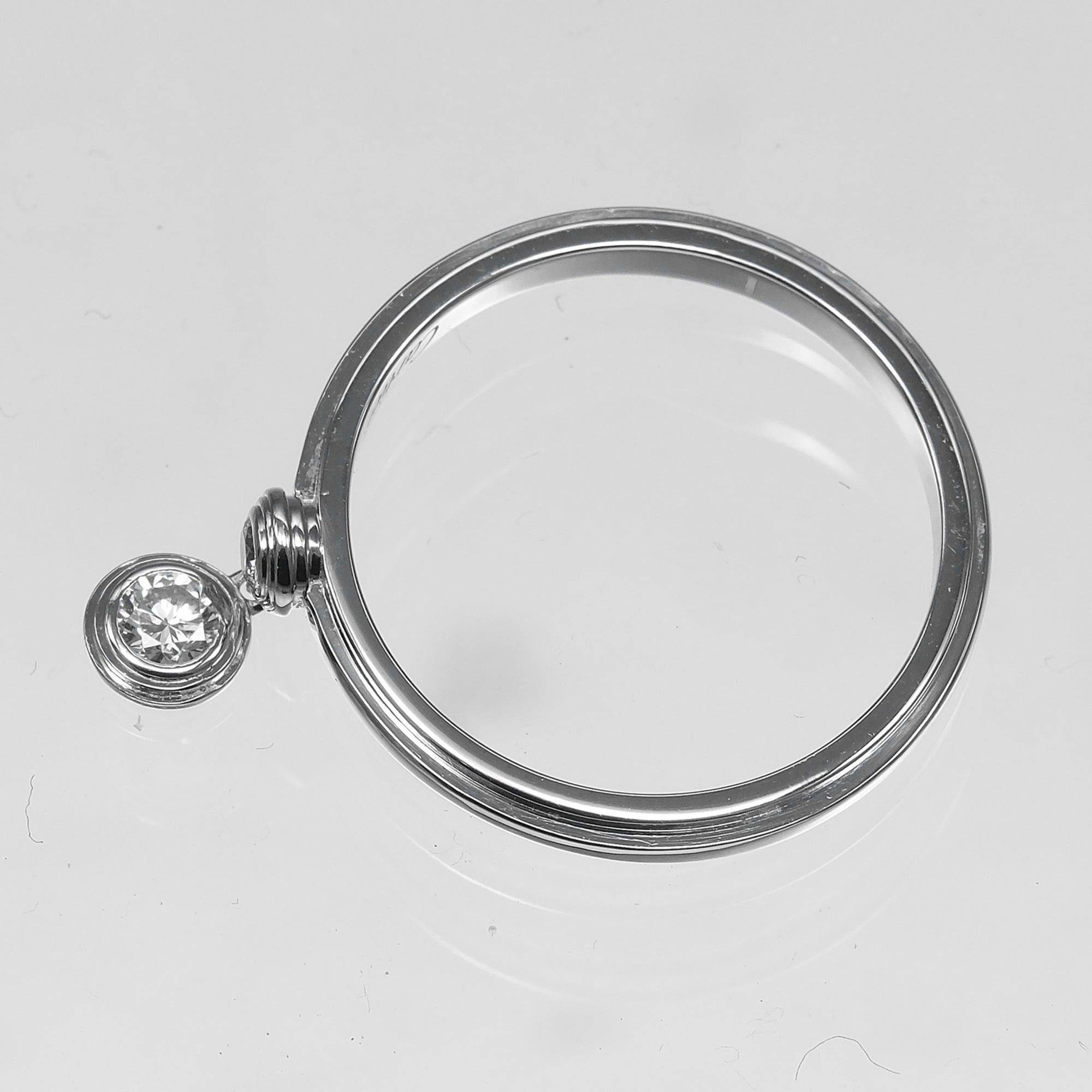 Cartier Cartier Damour Ring, Size 9, Platinum 950, 2 Diamonds, Approx. 2.3g. Size ONE SIZE - 9 Thumbnail