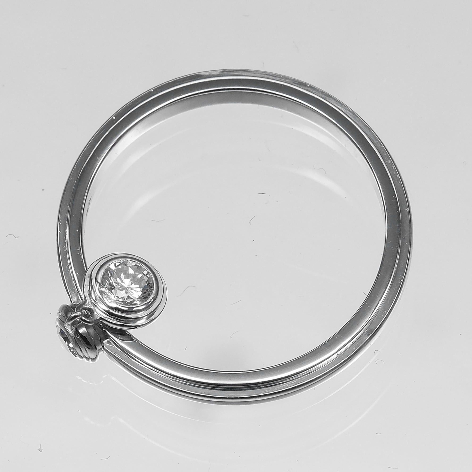 Cartier Cartier Damour Ring, Size 9, Platinum 950, 2 Diamonds, Approx. 2.3g. Size ONE SIZE - 8 Thumbnail