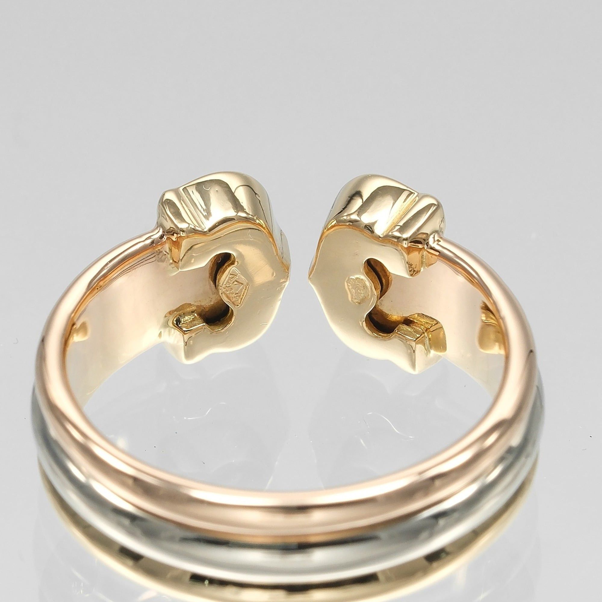Cartier Cartier 2C Three-Color Ring, Size 9.5, 18K Gold (YG, PG, WG), Approx. 4.83g Size ONE SIZE - 5 Thumbnail