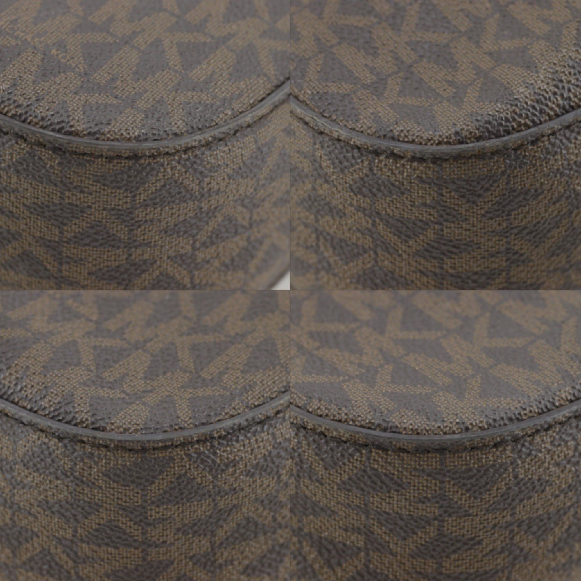 Michael Kors Michael Kors Zip Chain Crossbody Large Shoulder Bag, Signature Pattern, 35S1GTTC9B, PVC, Brown, Women's Size ONE SIZE - 4 Thumbnail