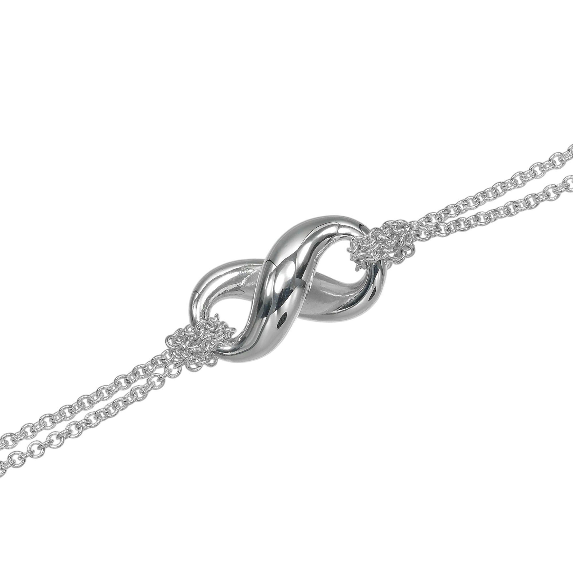 Tiffany & Co. Tiffany & Co. Infinity Double Chain Necklace, Sterling Silver 925, Approx. 7.84g Size ONE SIZE - 4 Thumbnail