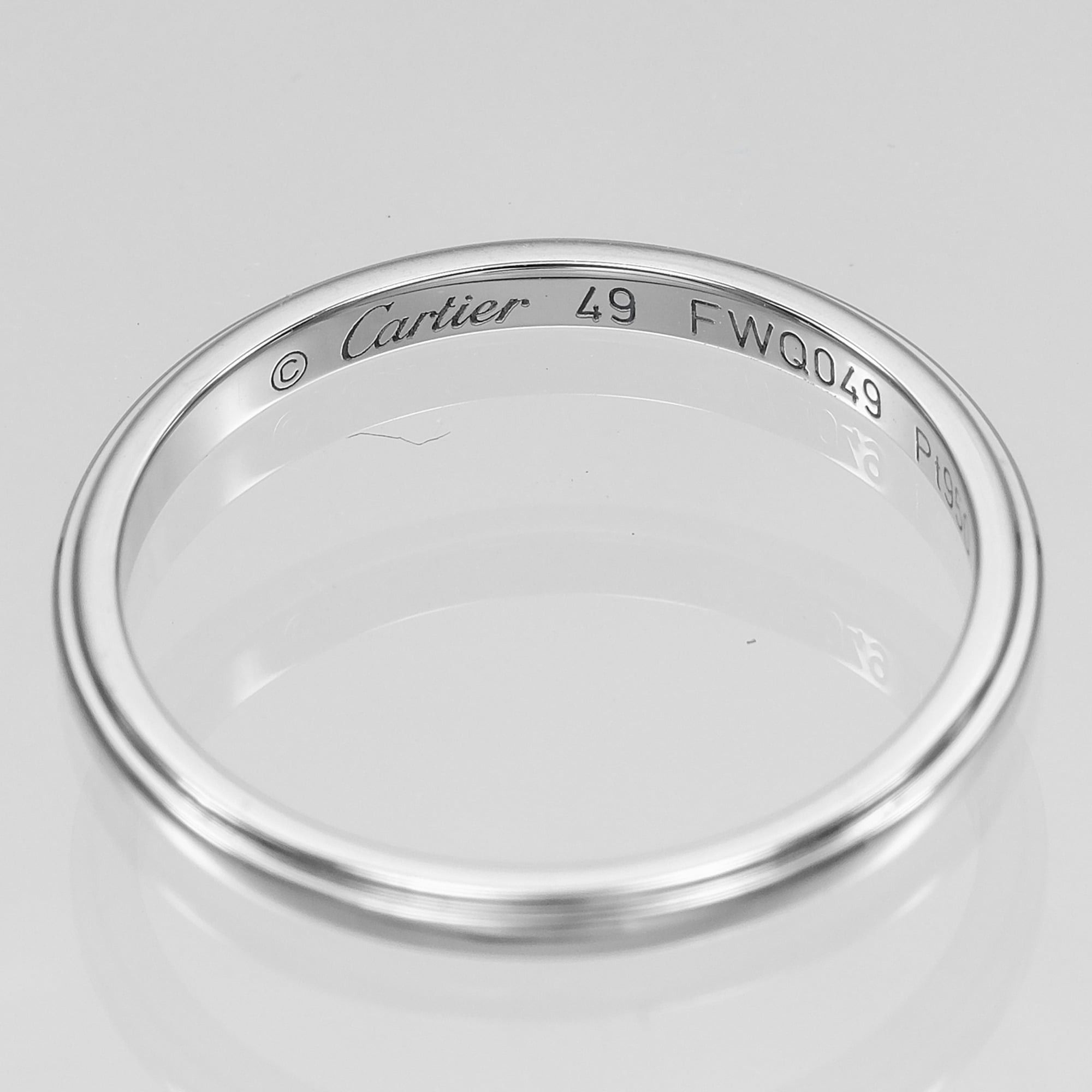 Cartier Cartier Damour Ring, Size 9, Platinum 950, Approx. 2g. Size ONE SIZE - 4 Thumbnail