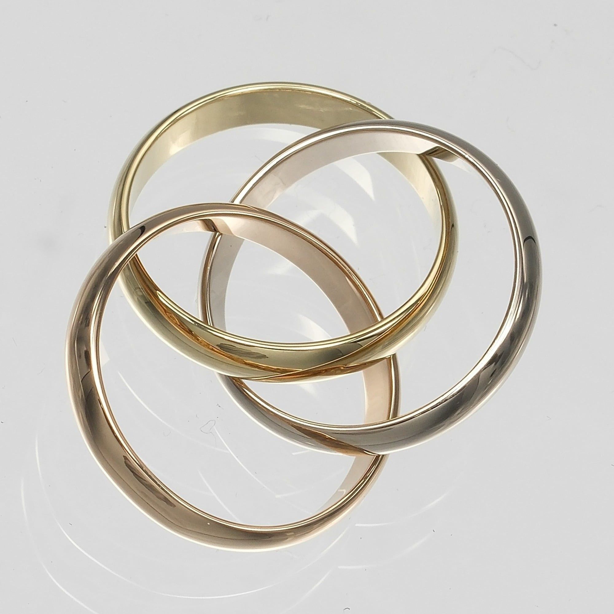 Cartier Cartier Trinity Ring, Size 8, 3.5mm Band, 18K Gold (YG, PG, WG), Approx. 8g. Size ONE SIZE - 8 Thumbnail