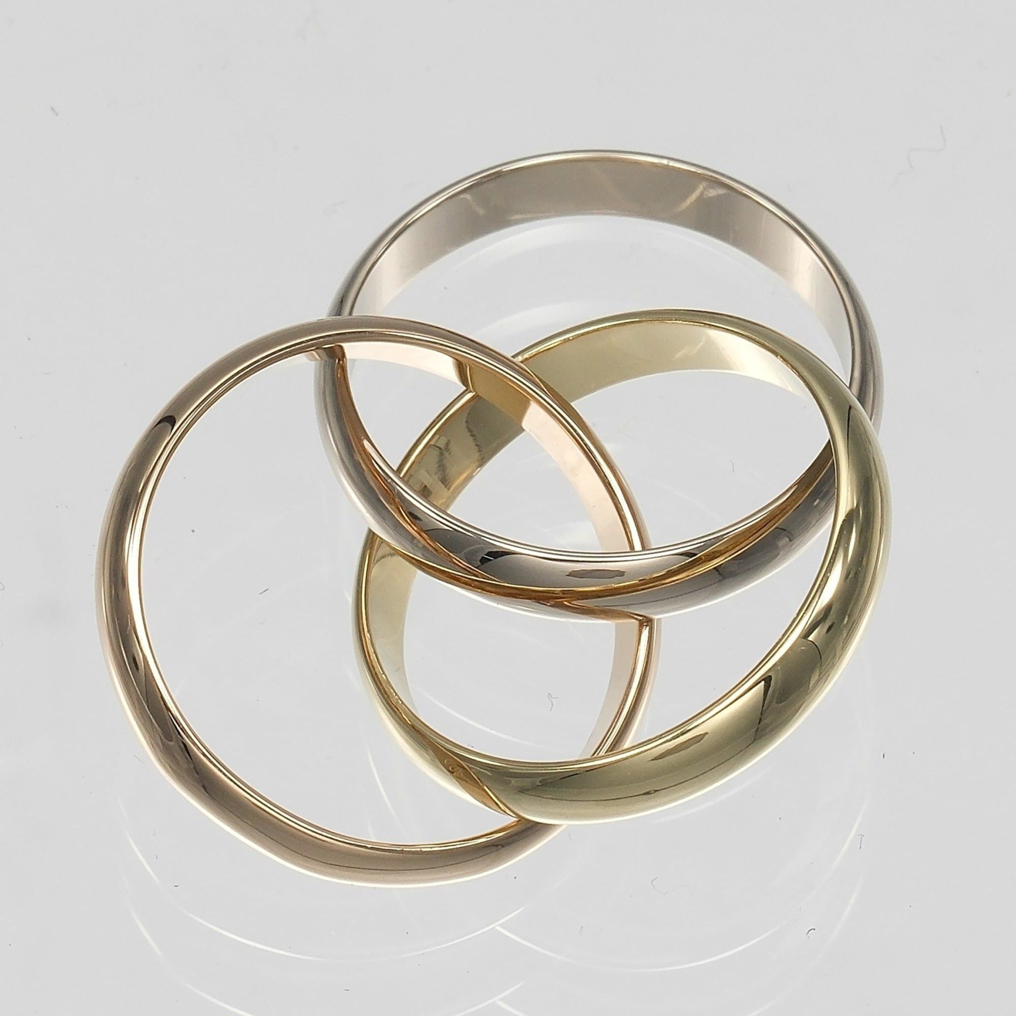Cartier Cartier Trinity Ring, Size 8, 3.5mm Band, 18K Gold (YG, PG, WG), Approx. 8g. Size ONE SIZE - 7 Thumbnail